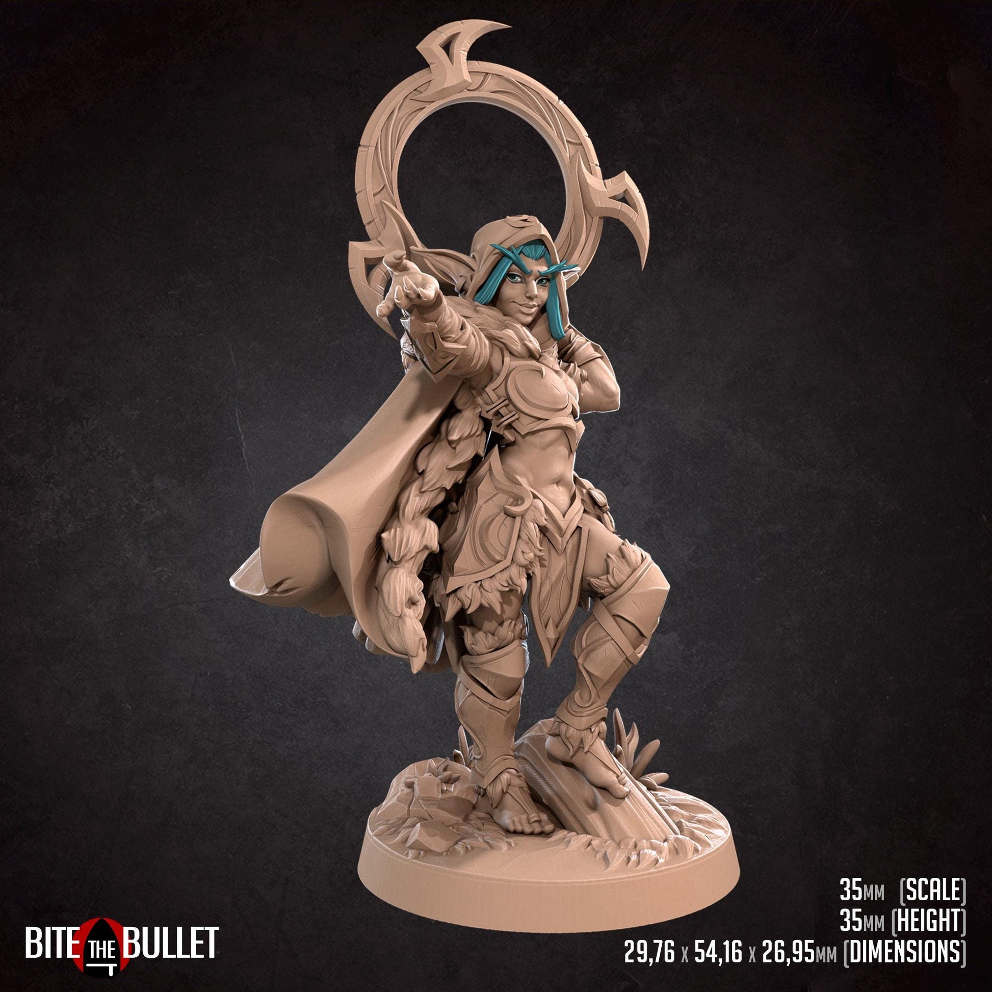 Eve, Elf Rogue Miniature | Bite the Bullet