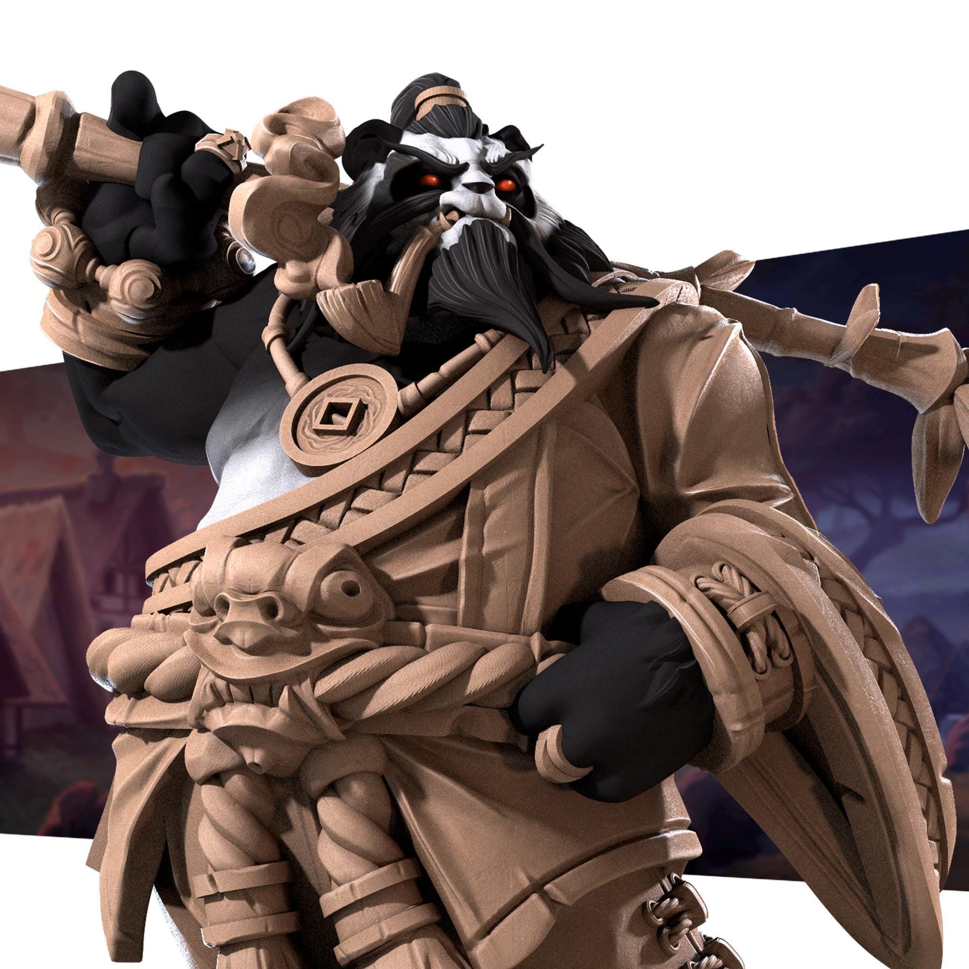 Sam Wisecloud, the Dojo Master Panda Miniature | Bite the Bullet