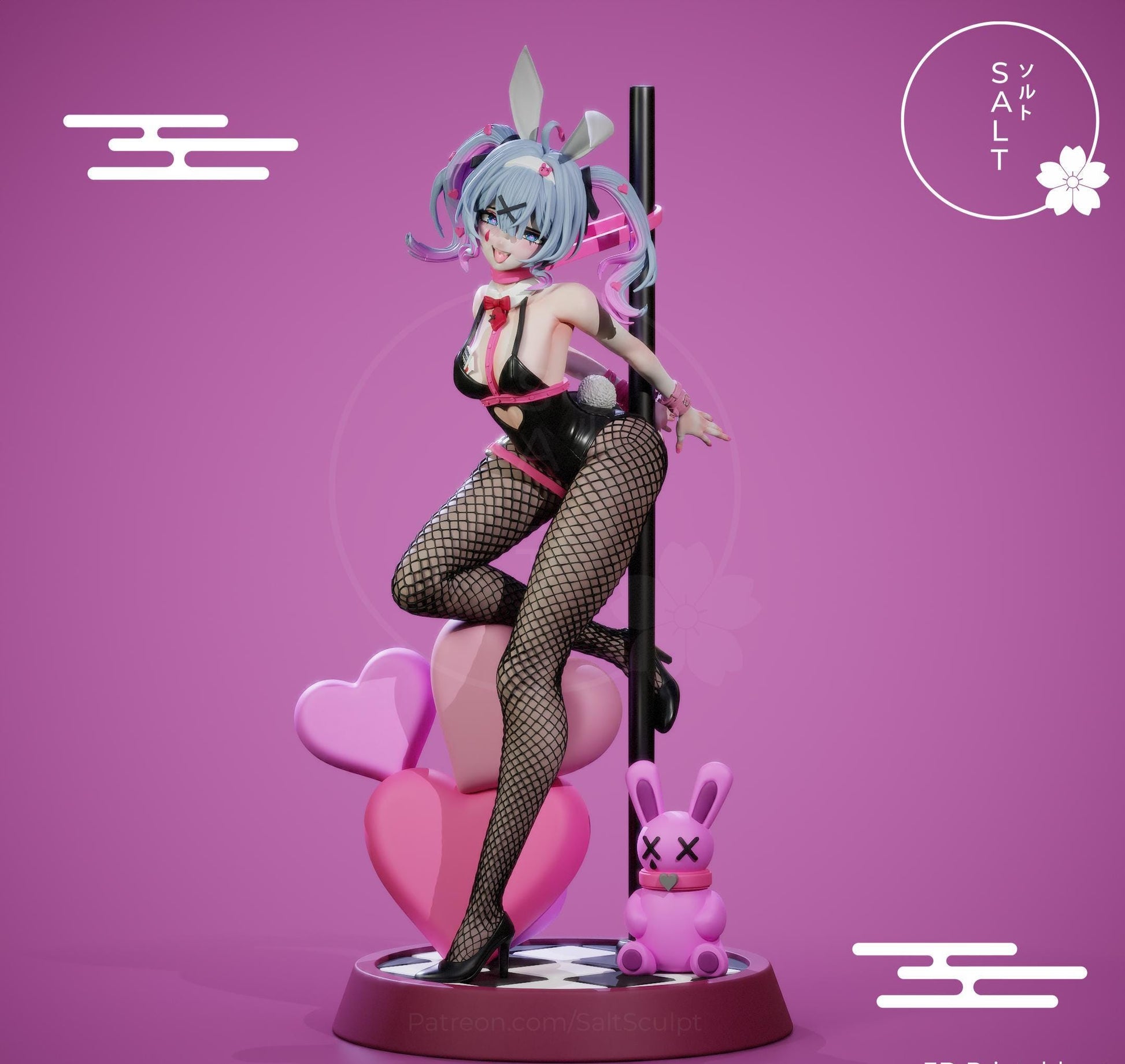 Vocaloid Girl Model Kit | 3D Resin Printed Figurine | Salt Sculpt