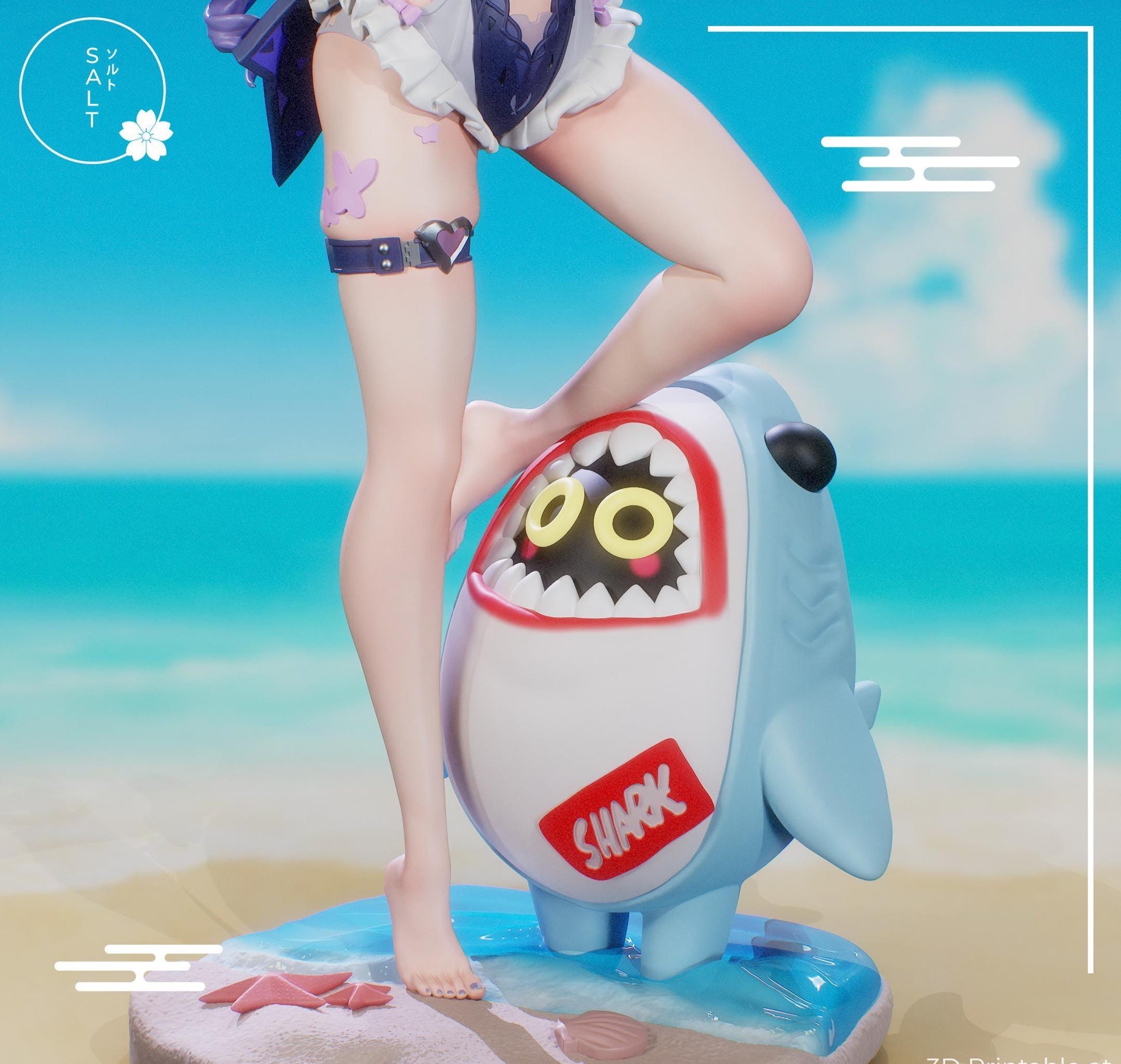 Banshee Girl Model Kit | 3D Resin Printed Figurine | Salt Sculpt