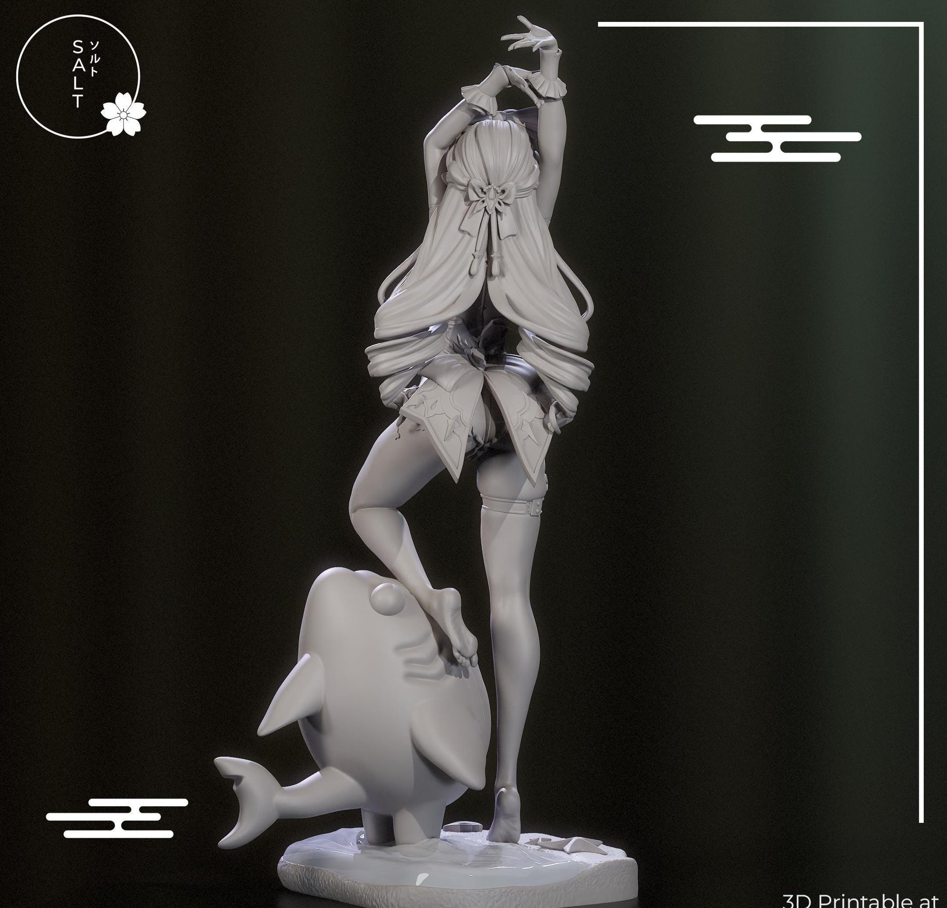 Banshee Girl Model Kit | 3D Resin Printed Figurine | Salt Sculpt