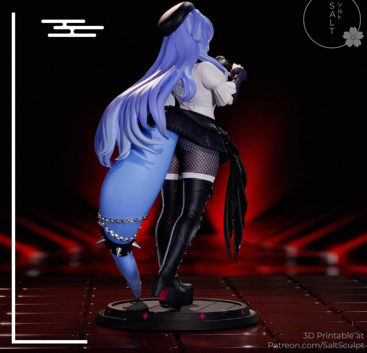 Whale Girl Model Kit | 3D Resin Printed Figurine | Salt Sculpt