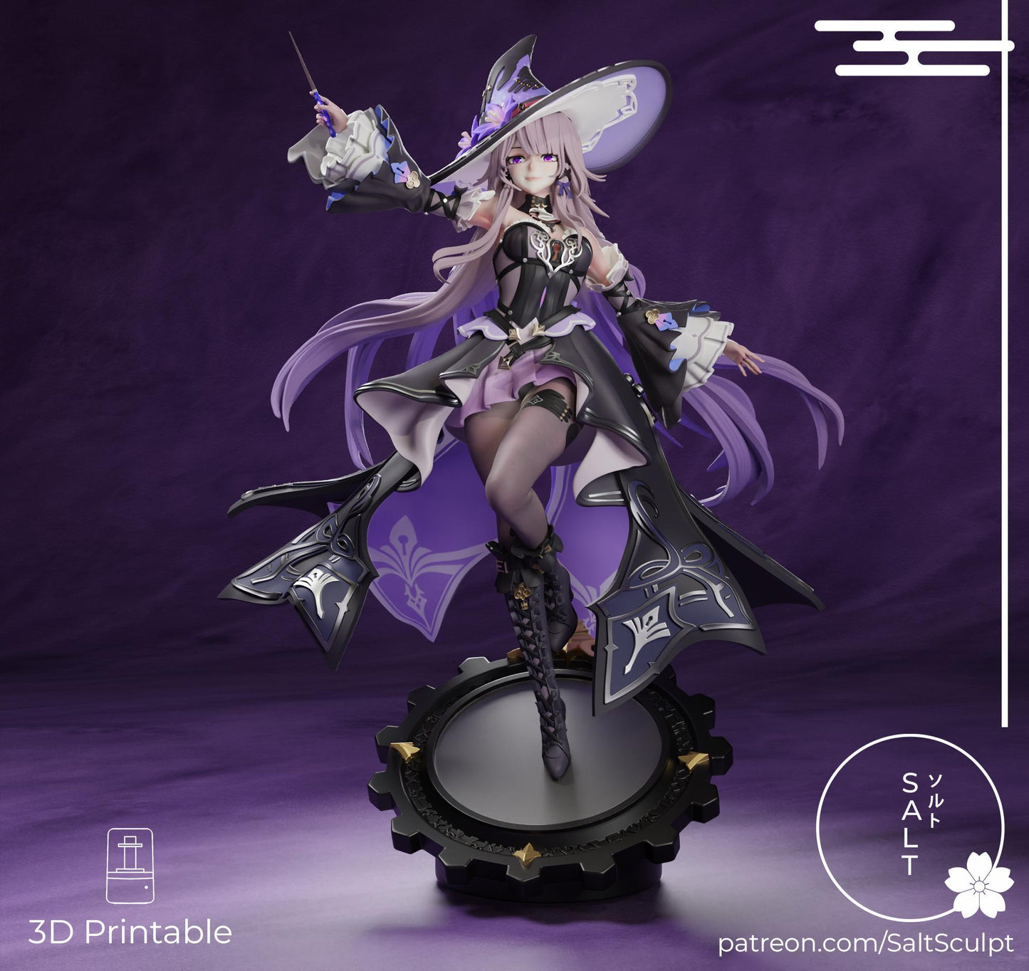 Puppet Girl Model Kit | 3D Resin Printed Figurine | Salt Sculpt