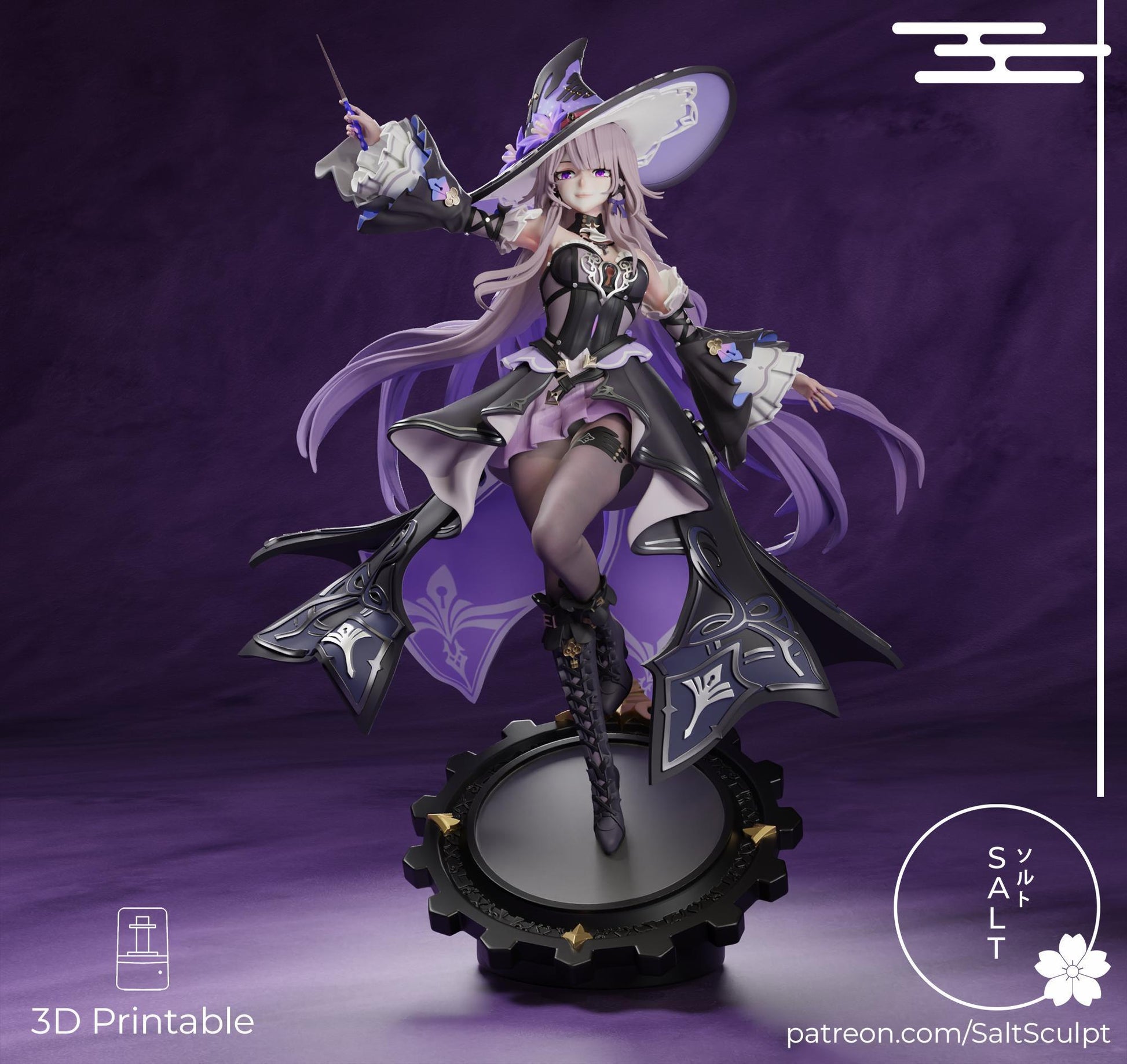 Puppet Girl Model Kit | 3D Resin Printed Figurine | Salt Sculpt