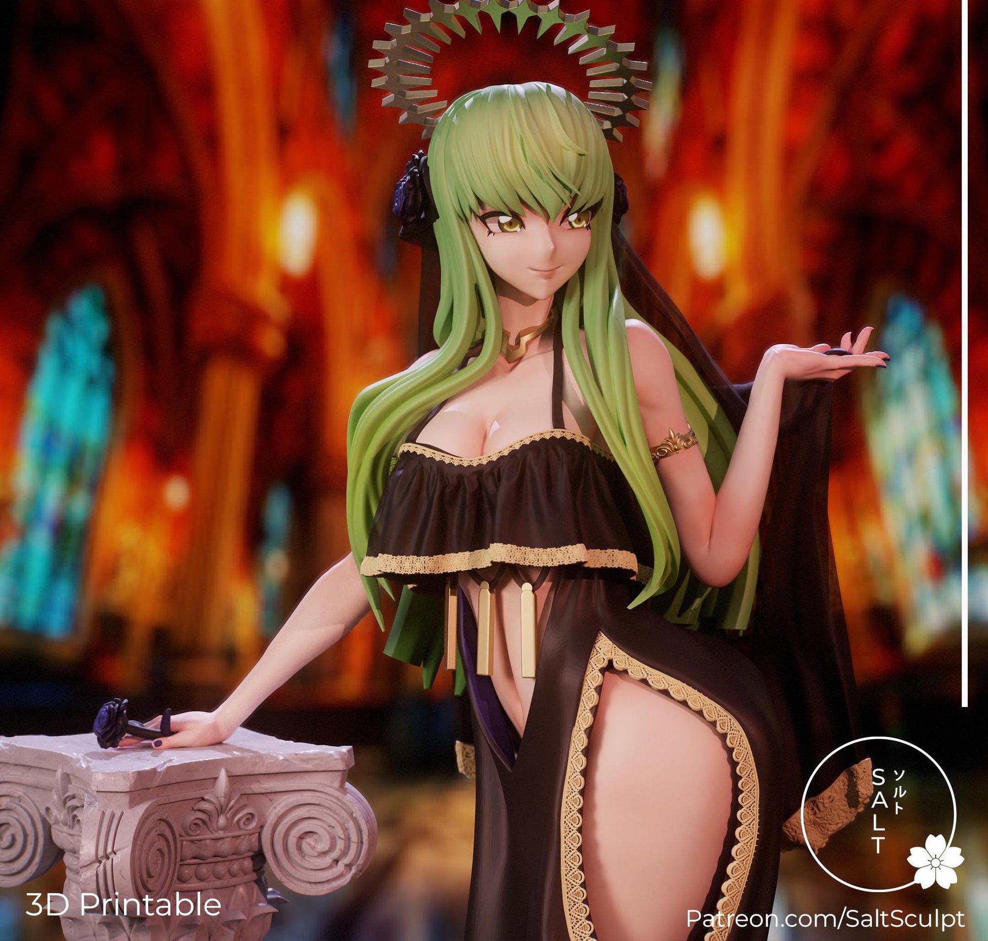 Bride Model Kit | 3D Resin Printed Figurine | Salt Sculpt