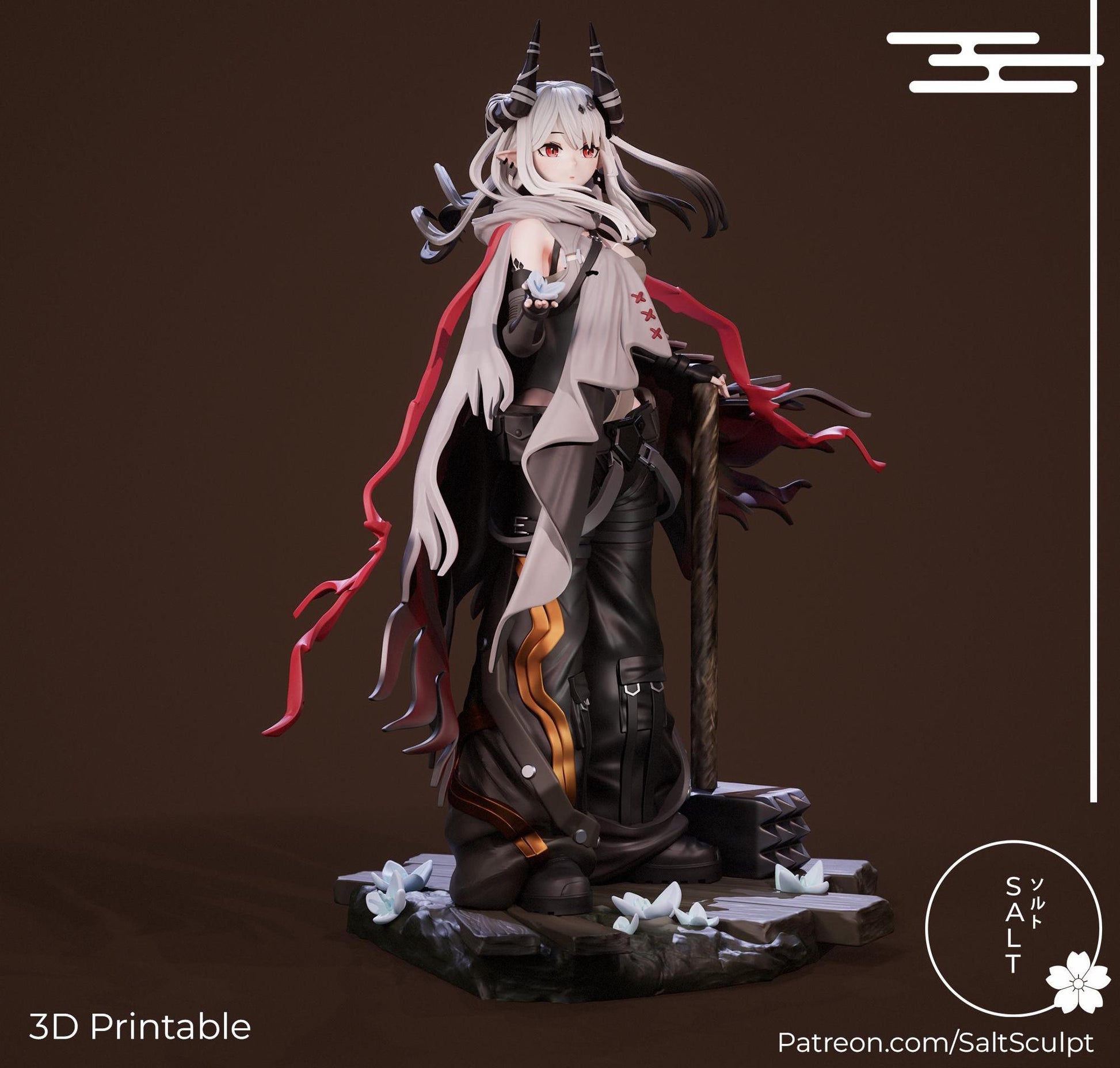 Warden Girl Model Kit | 3D Resin Printed Figurine | Salt Sculpt