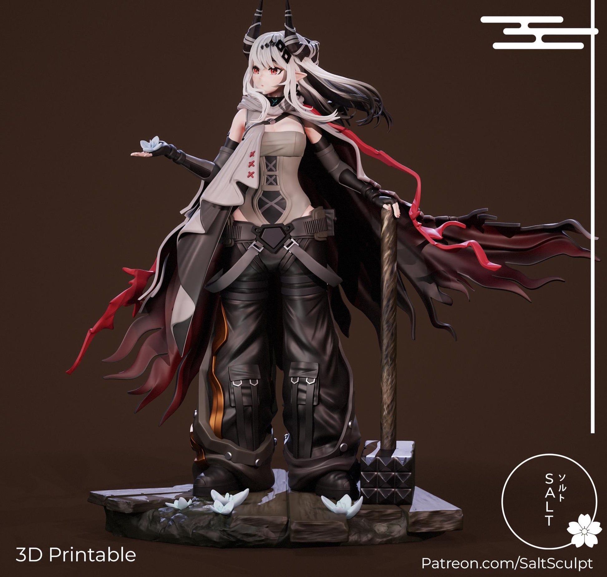 Warden Girl Model Kit | 3D Resin Printed Figurine | Salt Sculpt
