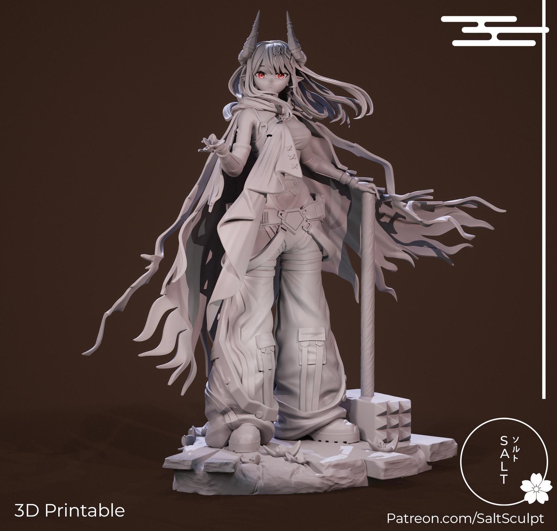 Warden Girl Model Kit | 3D Resin Printed Figurine | Salt Sculpt