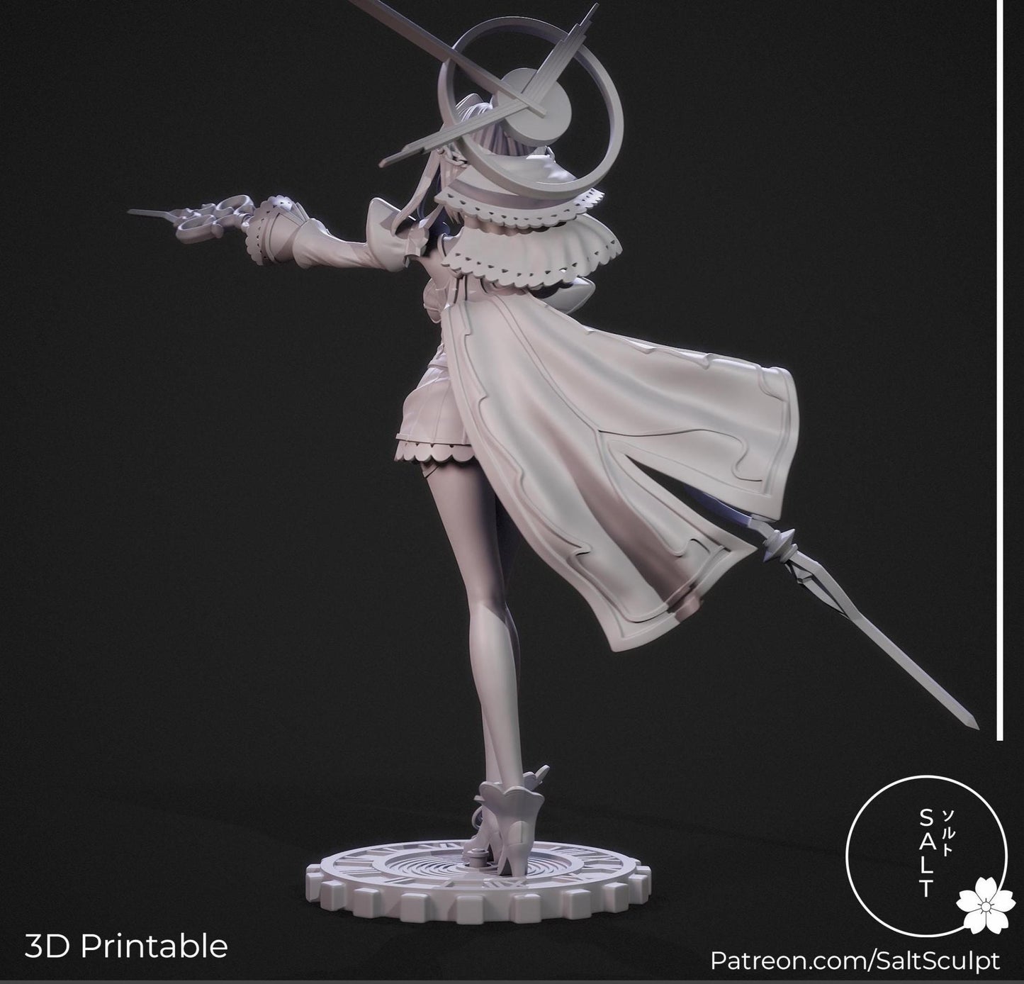 Time Lord Model Kit | 3D Resin Printed Figurine | Salt Sculpt