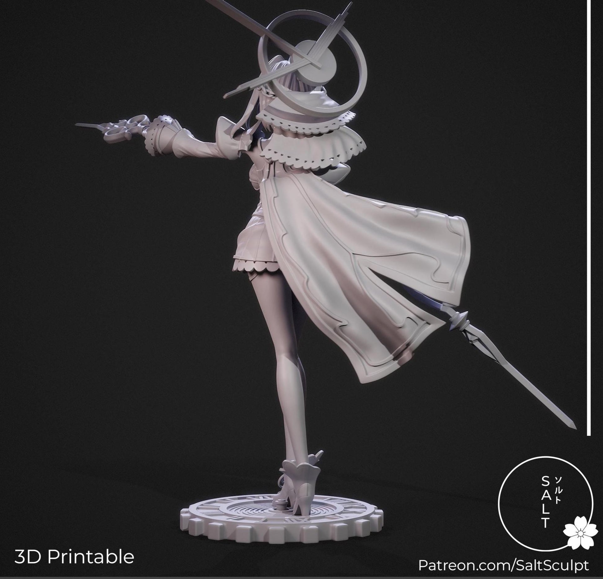 Time Lord Model Kit | 3D Resin Printed Figurine | Salt Sculpt