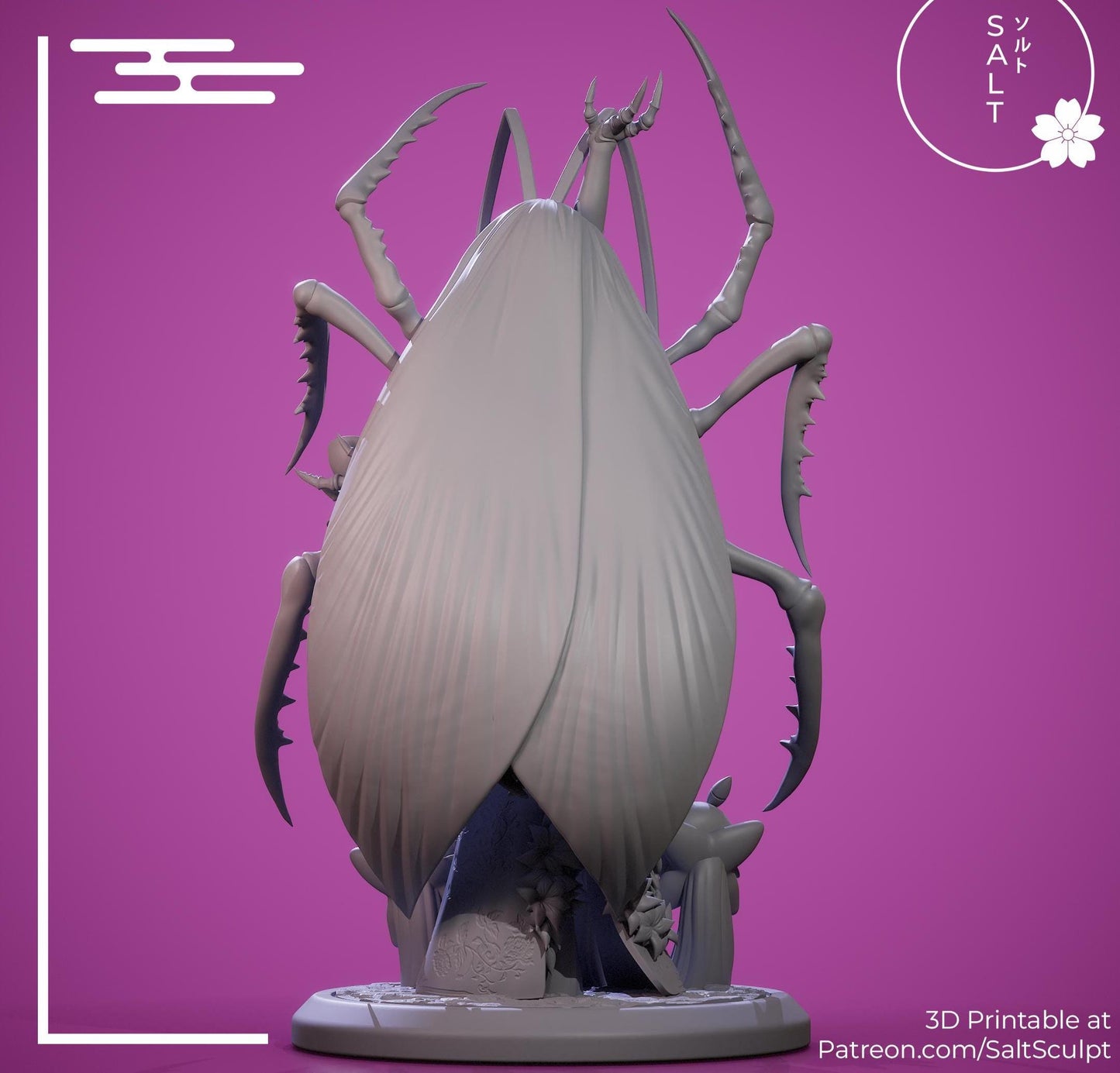 Bug Girl Model Kit | 3D Resin Printed Figurine | Salt Sculpt