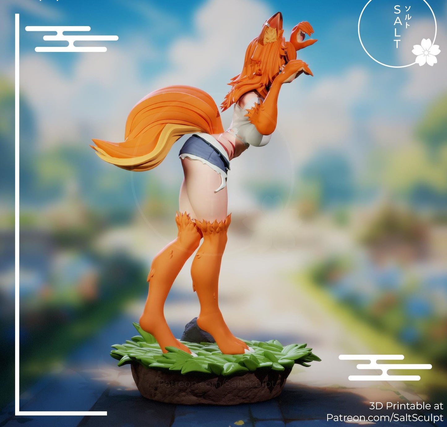 Puppy Girl Model Kit | 3D Resin Printed Figurine | Salt Sculpt