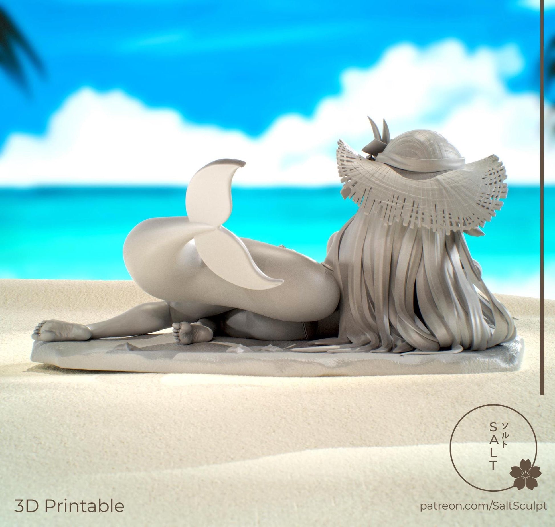 Orca Girl Model Kit | 3D Resin Printed Figurine | Salt Sculpt