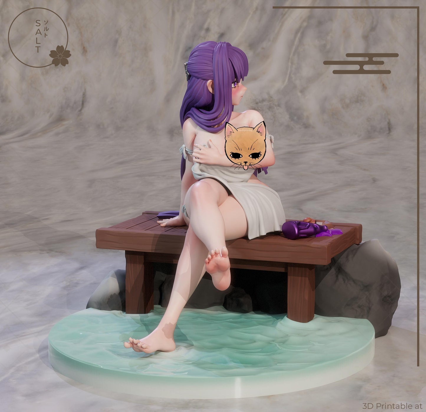 Mage Girl Model Kit | 3D Resin Printed Figurine | Salt Sculpt