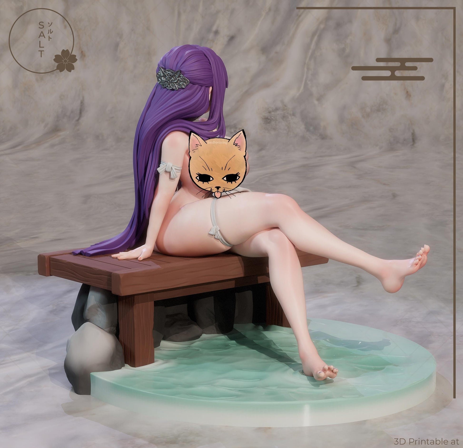 Mage Girl Model Kit | 3D Resin Printed Figurine | Salt Sculpt