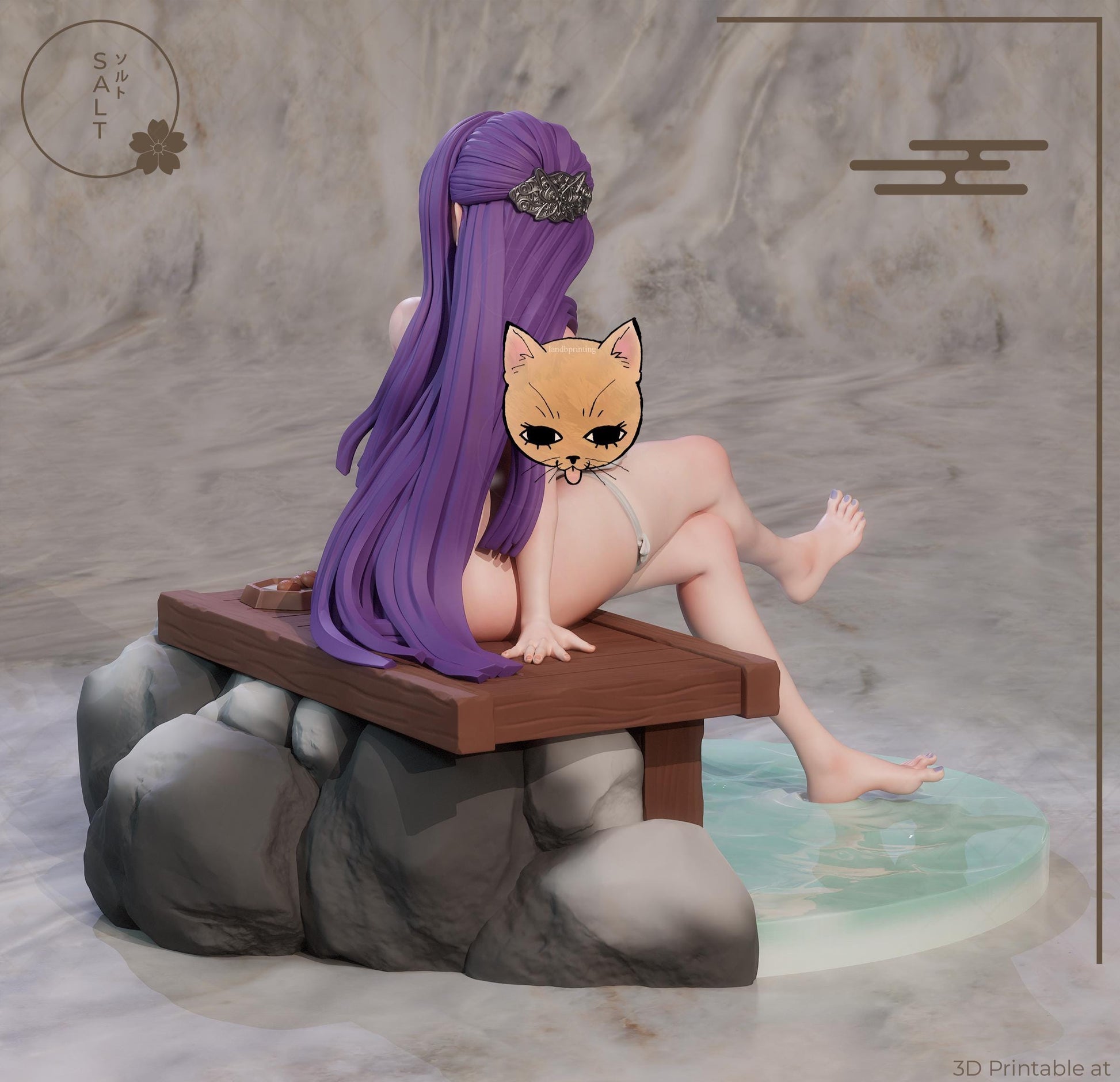 Mage Girl Model Kit | 3D Resin Printed Figurine | Salt Sculpt