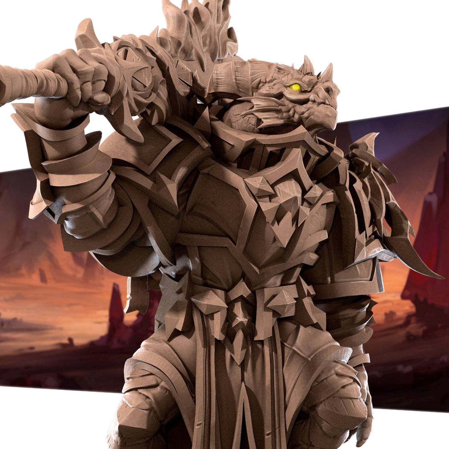 Dragonborn Paladin Miniature | Bite the Bullet