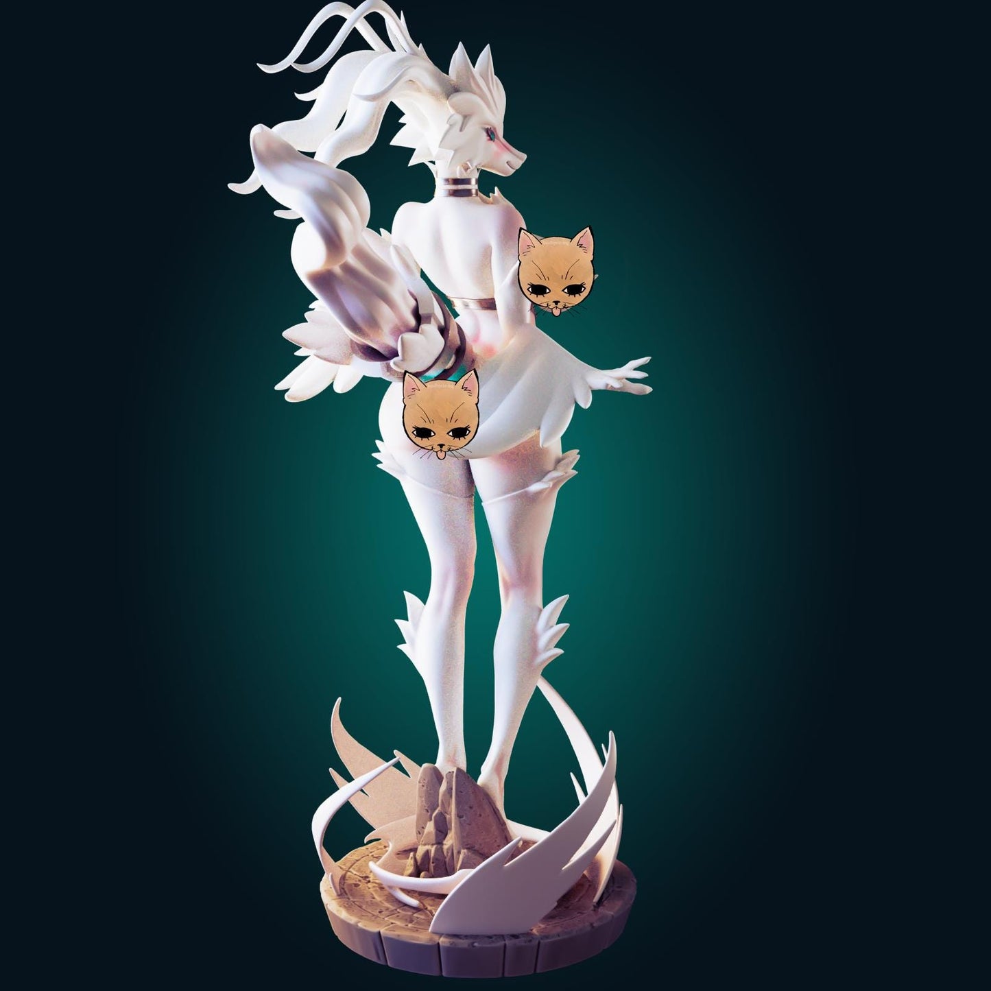 Dragon Girl Model Kit | 3D Resin Printed Figurine | Officer Rhu