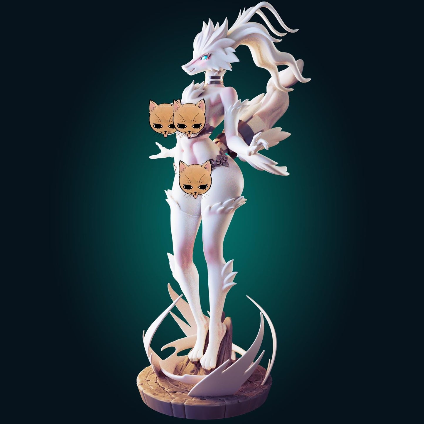 Dragon Girl Model Kit | 3D Resin Printed Figurine | Officer Rhu