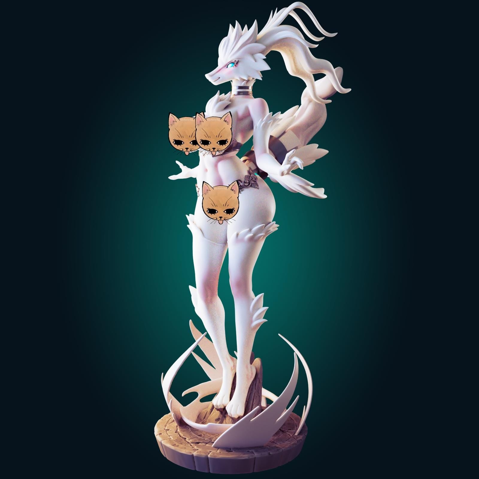 Dragon Girl Model Kit | 3D Resin Printed Figurine | Officer Rhu