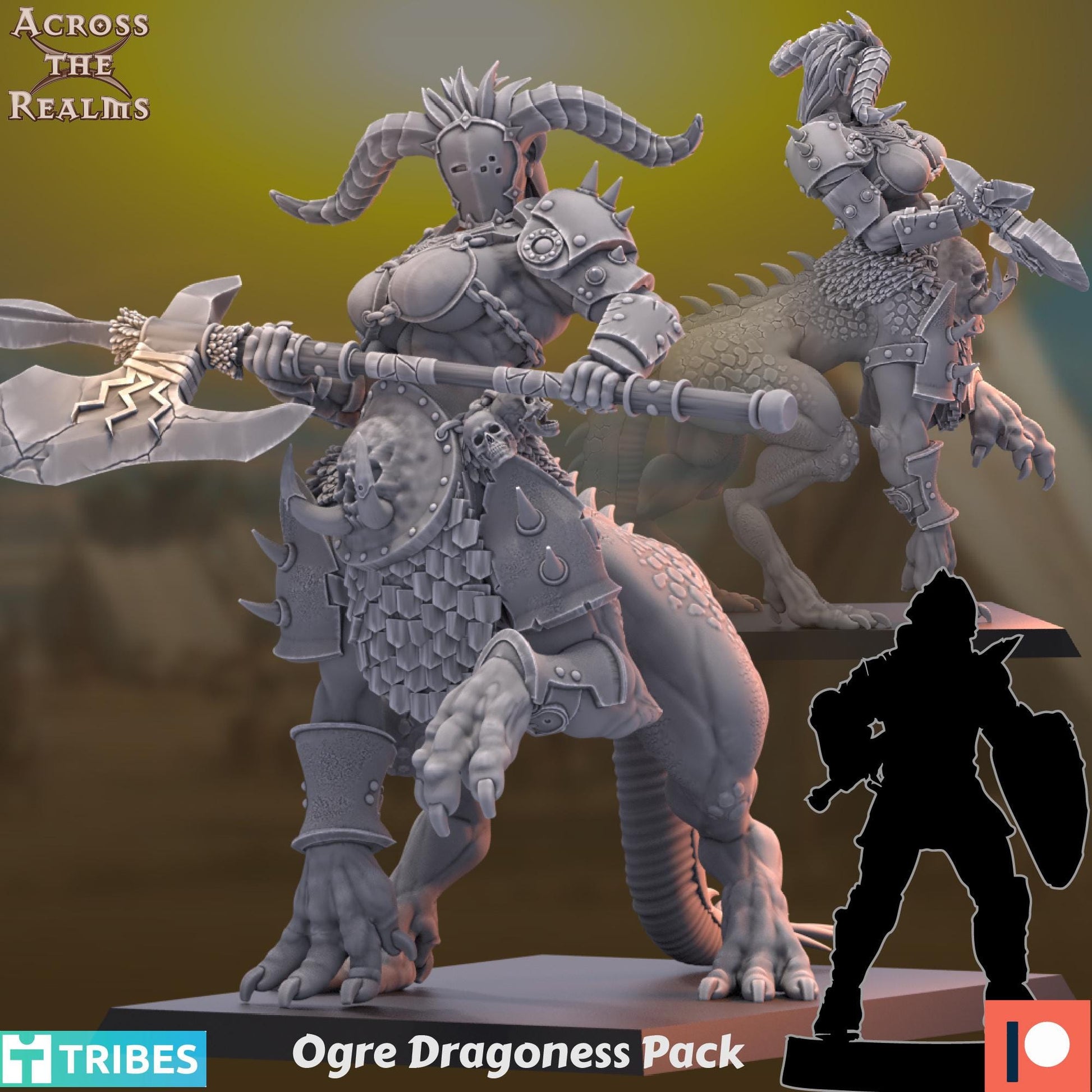 Ogre Dragoness Miniature | Across the Realms