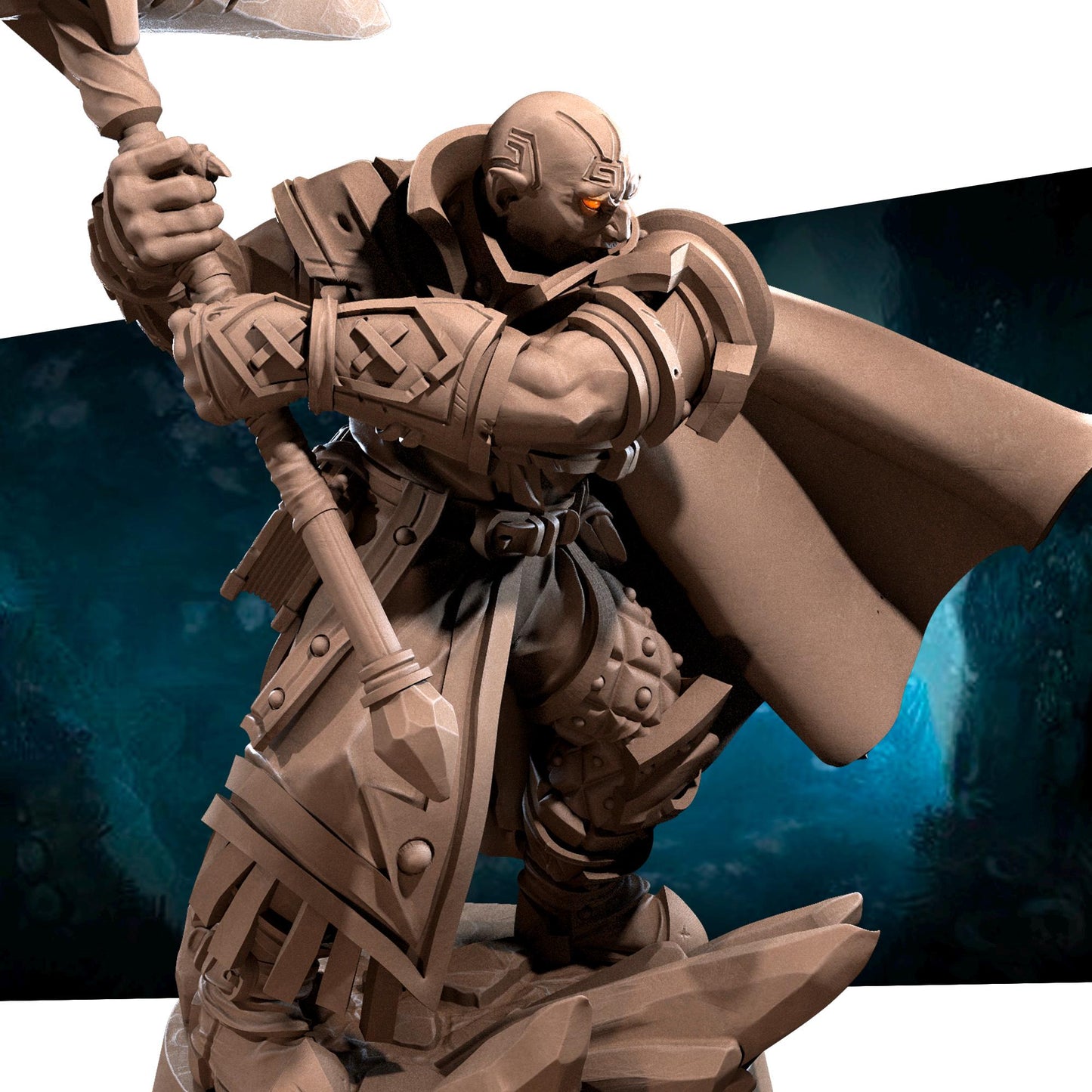 Earth Genasi Cleric Miniature | Bite the Bullet