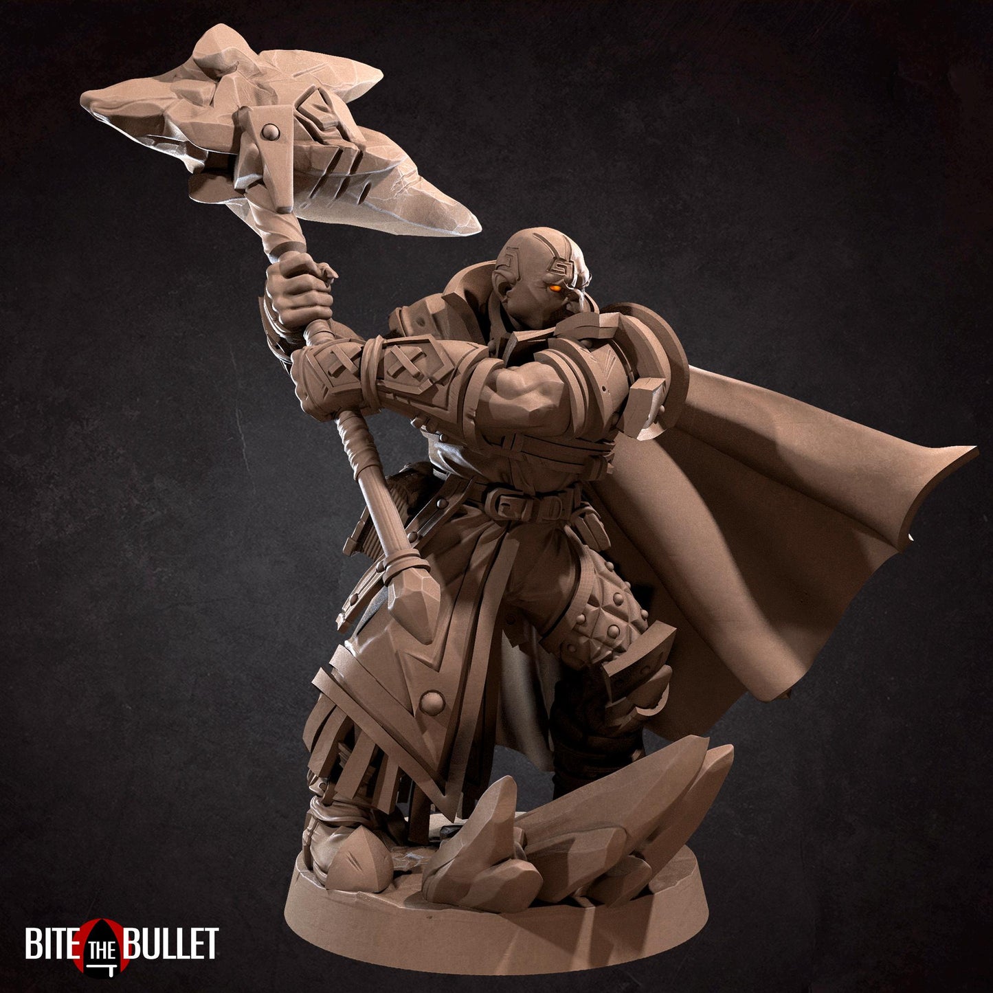 Earth Genasi Cleric Miniature | Bite the Bullet