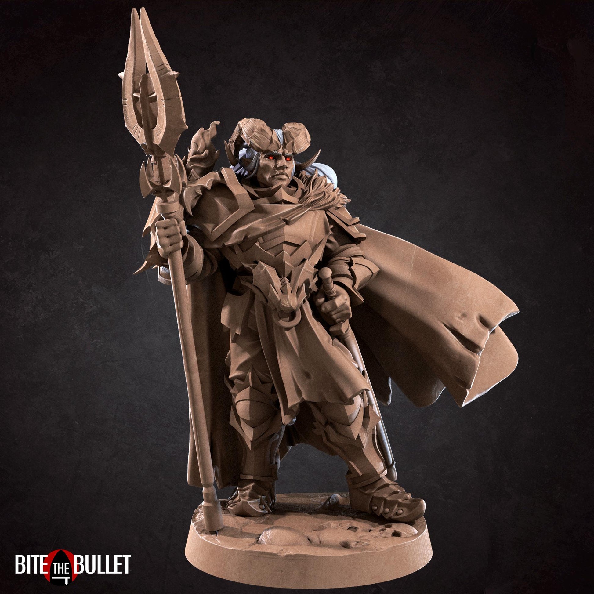 Tiefling Paladin Miniature | Bite the Bullet