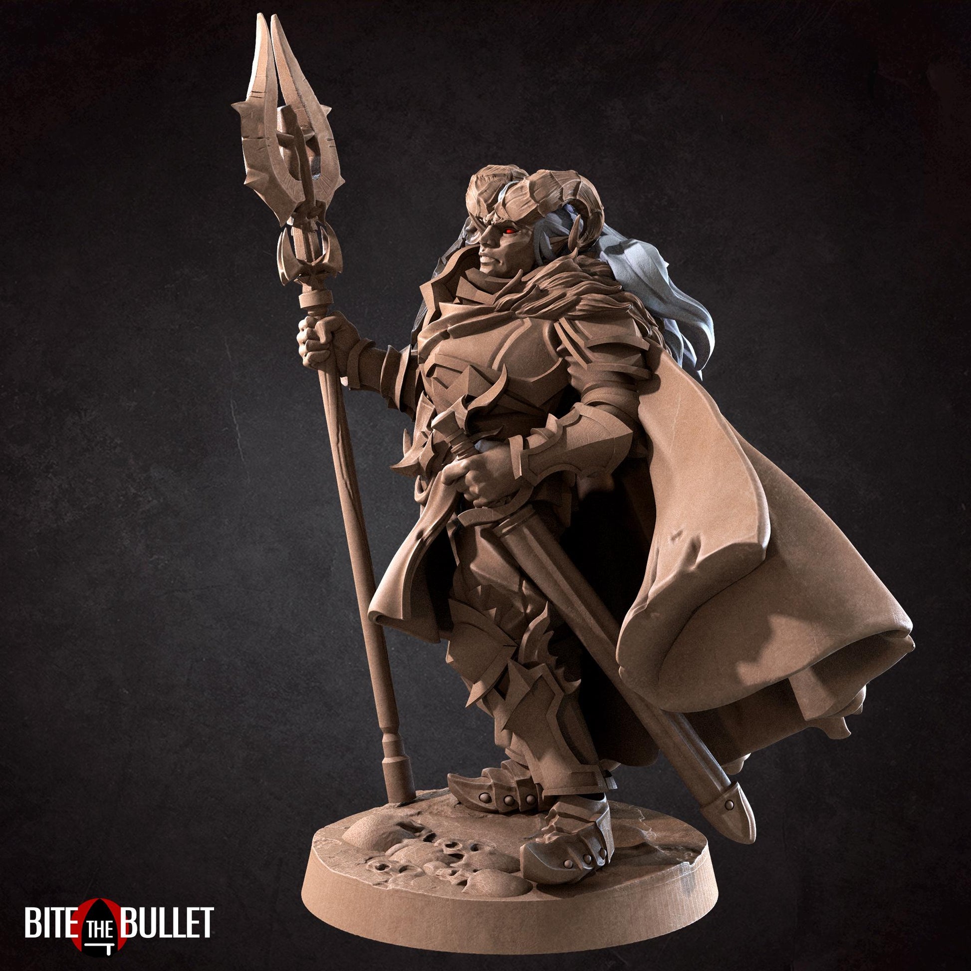 Tiefling Paladin Miniature | Bite the Bullet