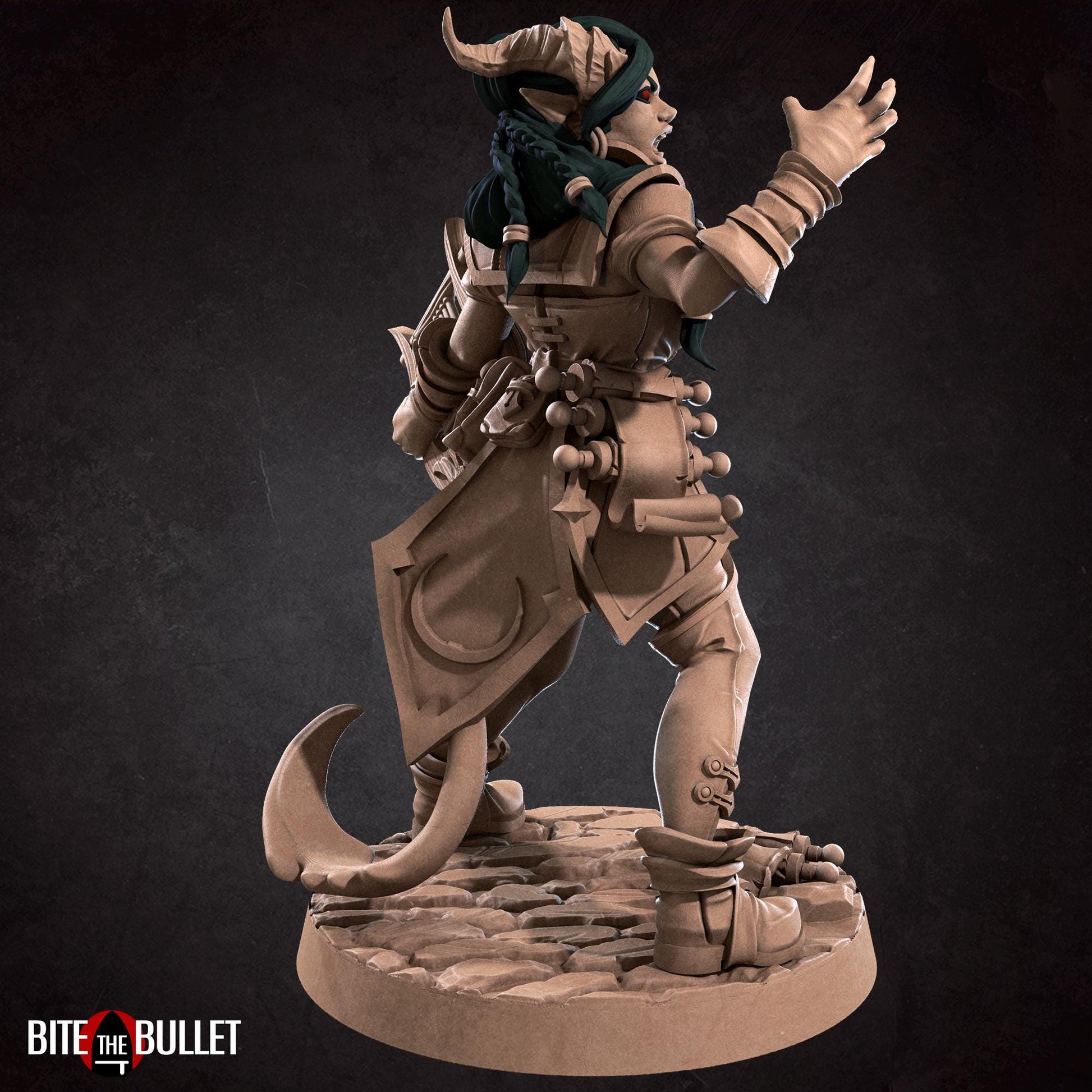 Tiefling Bard Miniature | Bite the Bullet
