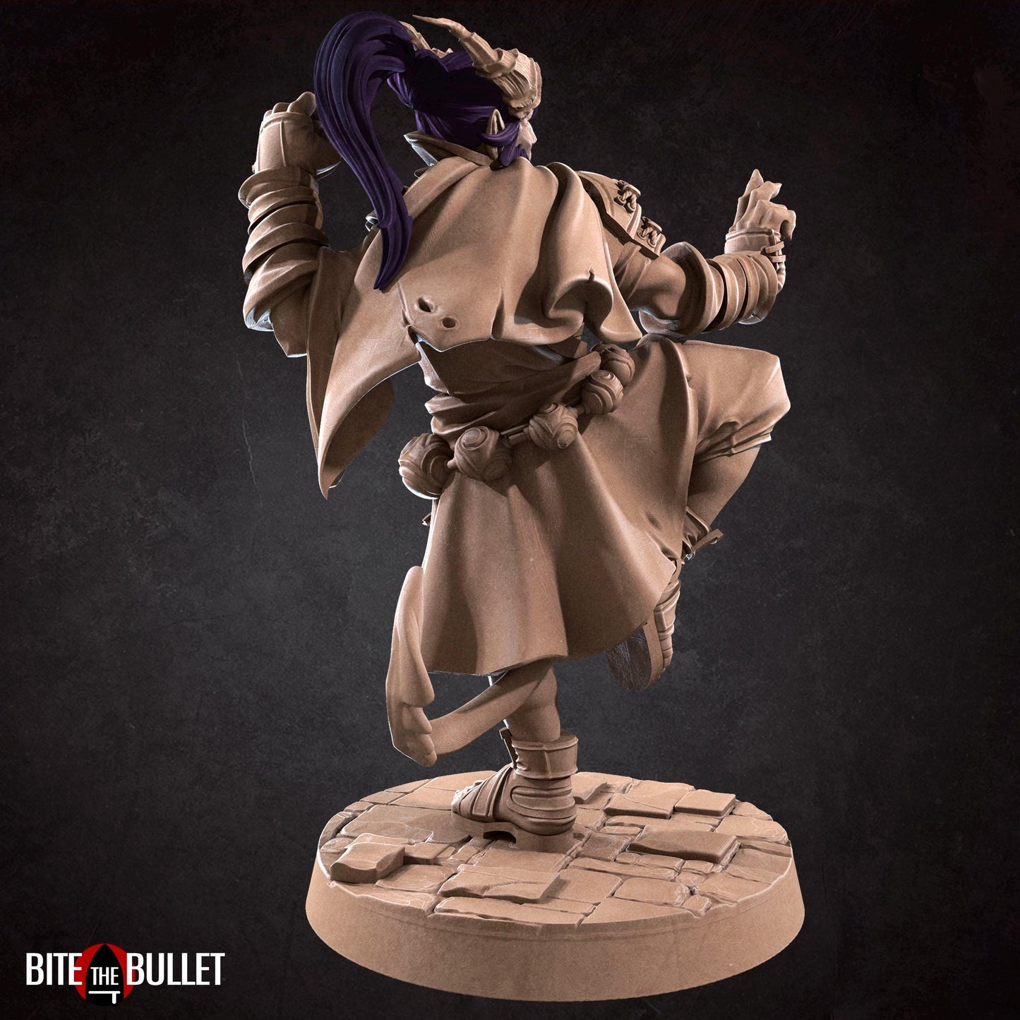 Tiefling Monk Miniature | Bite the Bullet