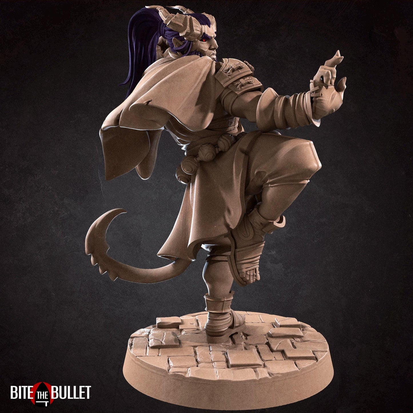 Tiefling Monk Miniature | Bite the Bullet