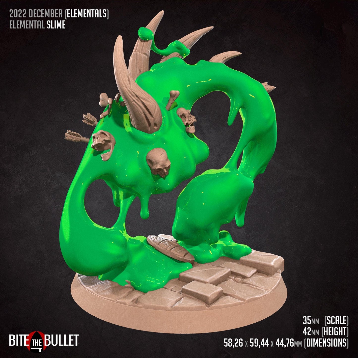 Slime Elemental Miniature | Bite the Bullet