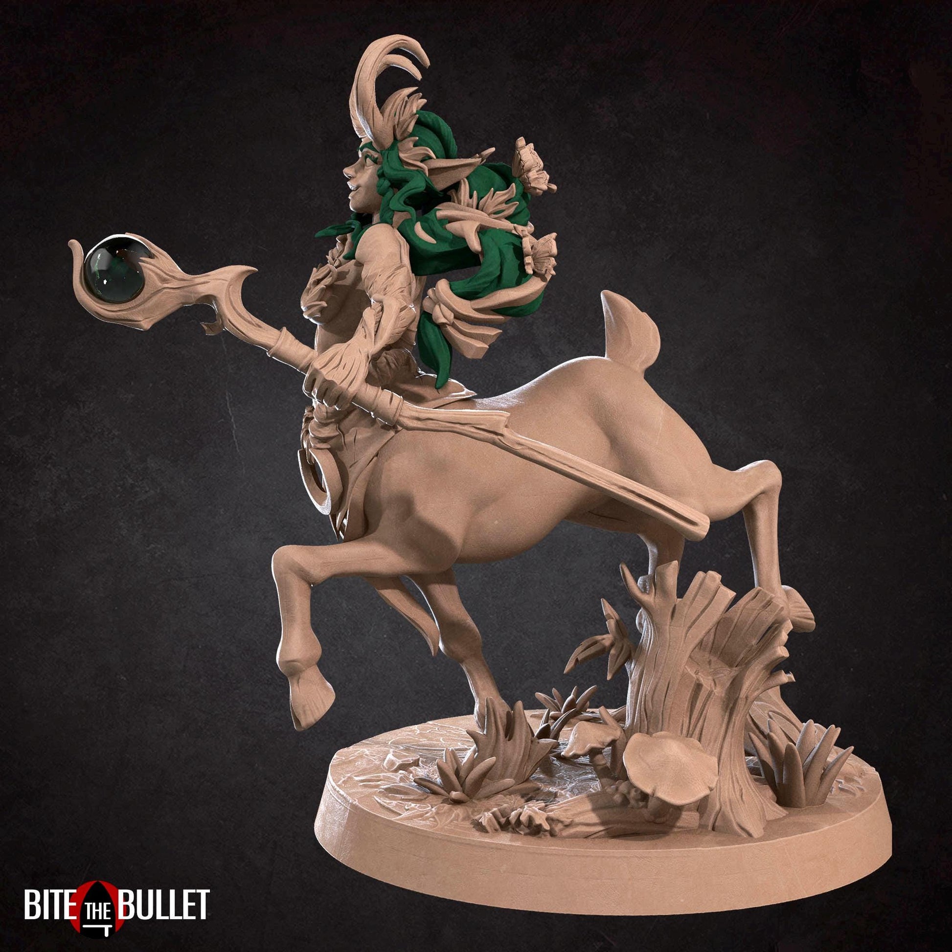Centaur Dryad Druid Miniature | Bite the Bullet