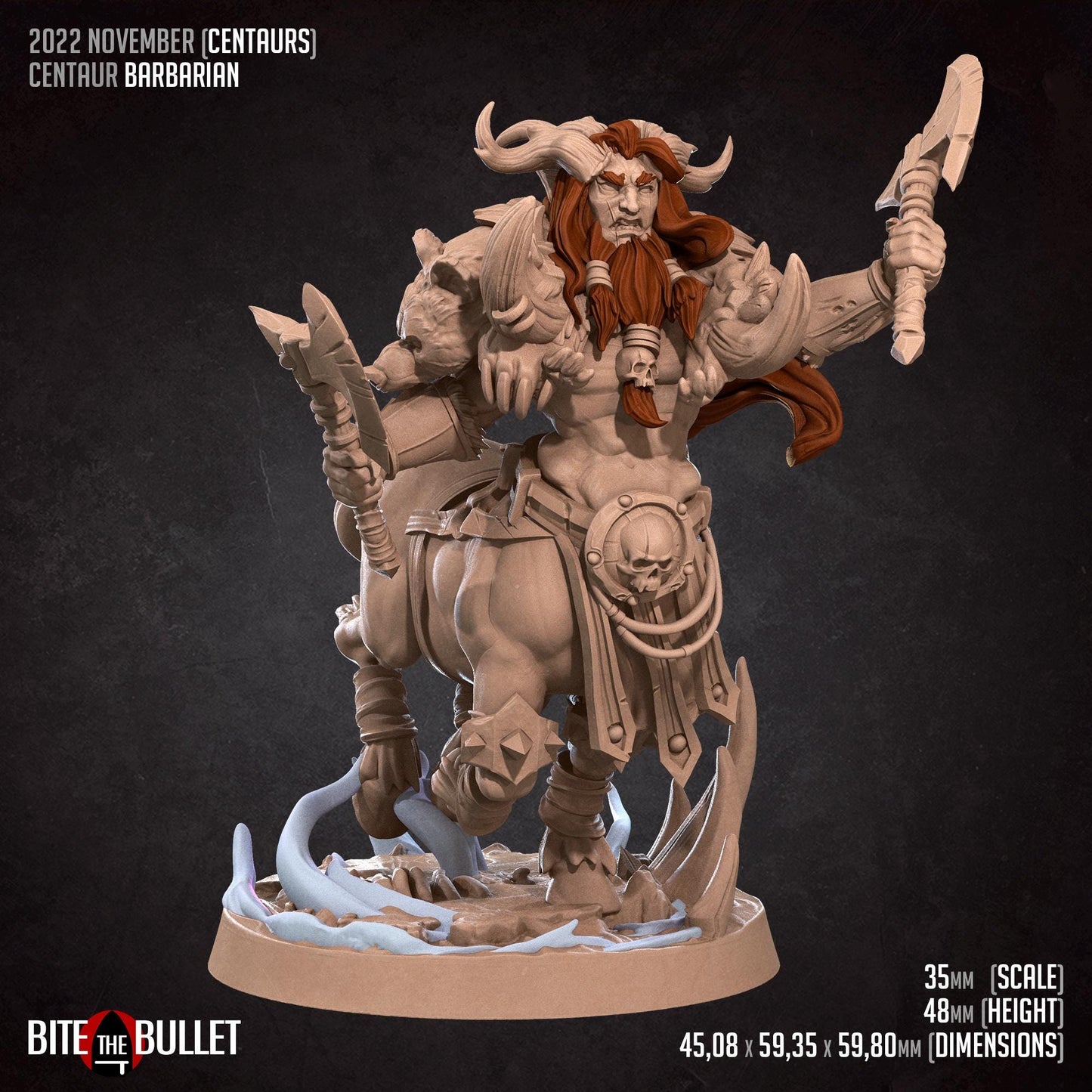 Centaur Barbarian Miniature | Bite the Bullet