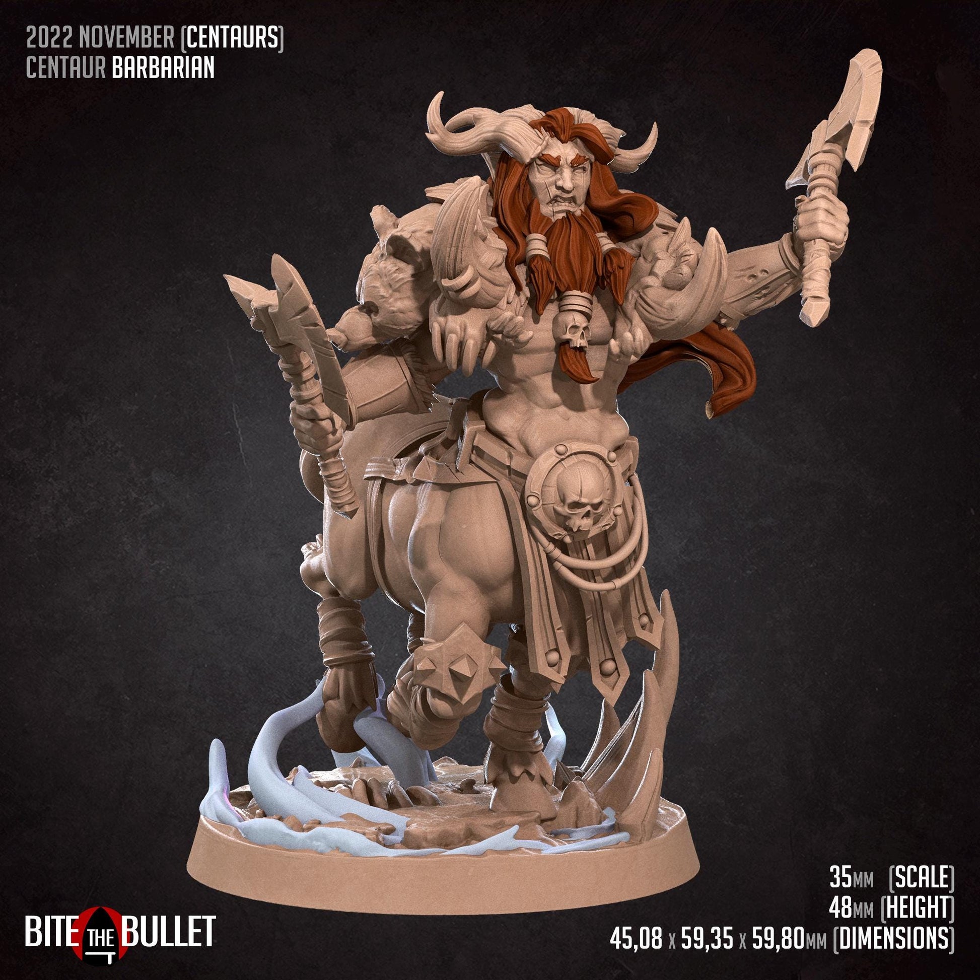 Centaur Barbarian Miniature | Bite the Bullet