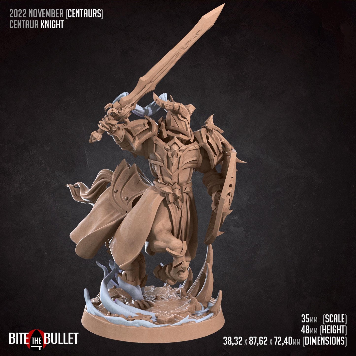Centaur Knight Miniature | Bite the Bullet
