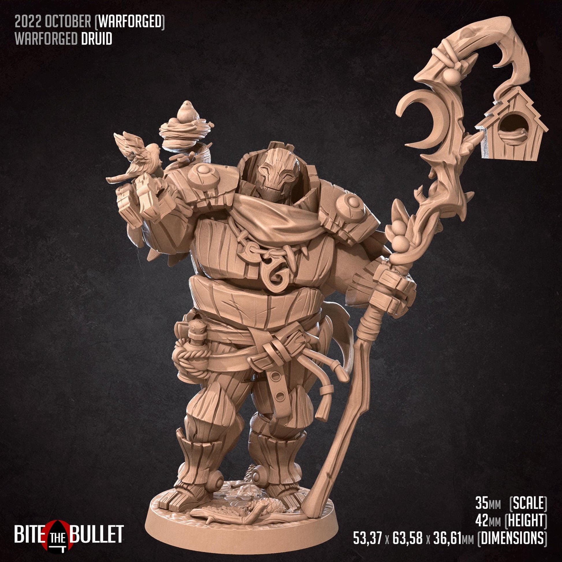 Warforged Druid Miniature | Bite the Bullet