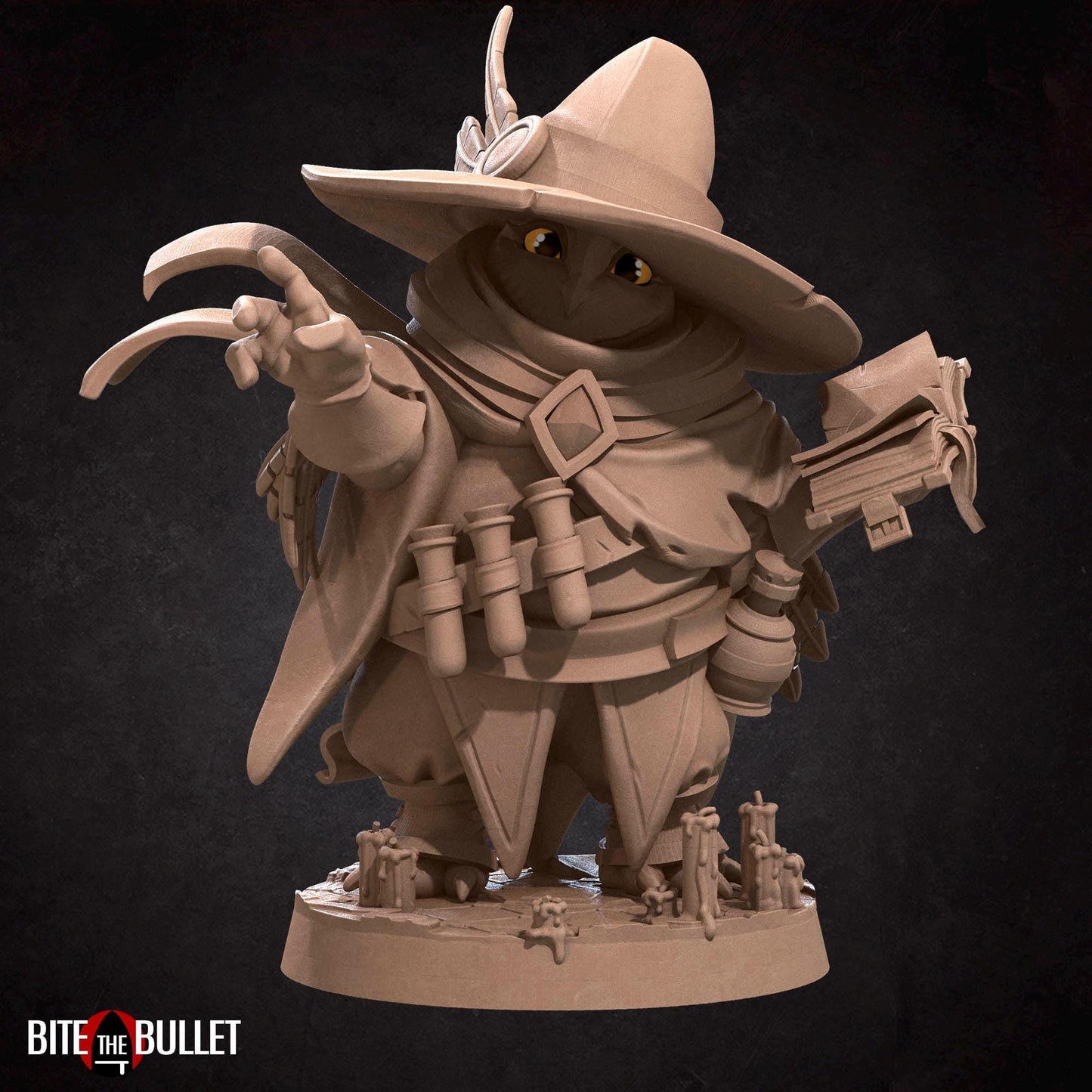 Owlfolk Wizard Miniature | Bite the Bullet