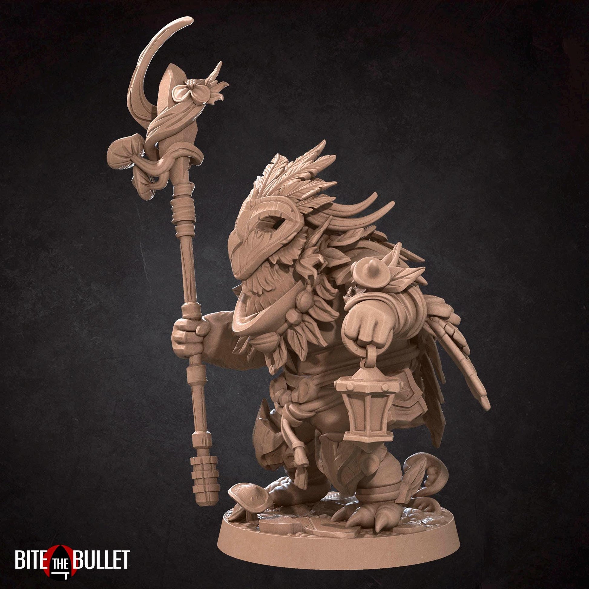 Owlfolk Druid Miniature | Bite the Bullet