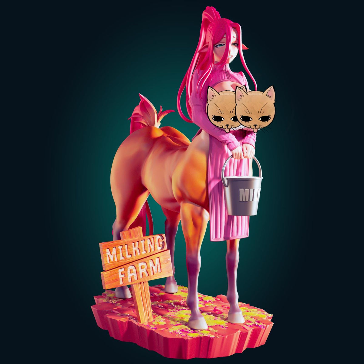 Centaur Girl Model Kit | 3D Resin Printed Figurine | Officer Rhu