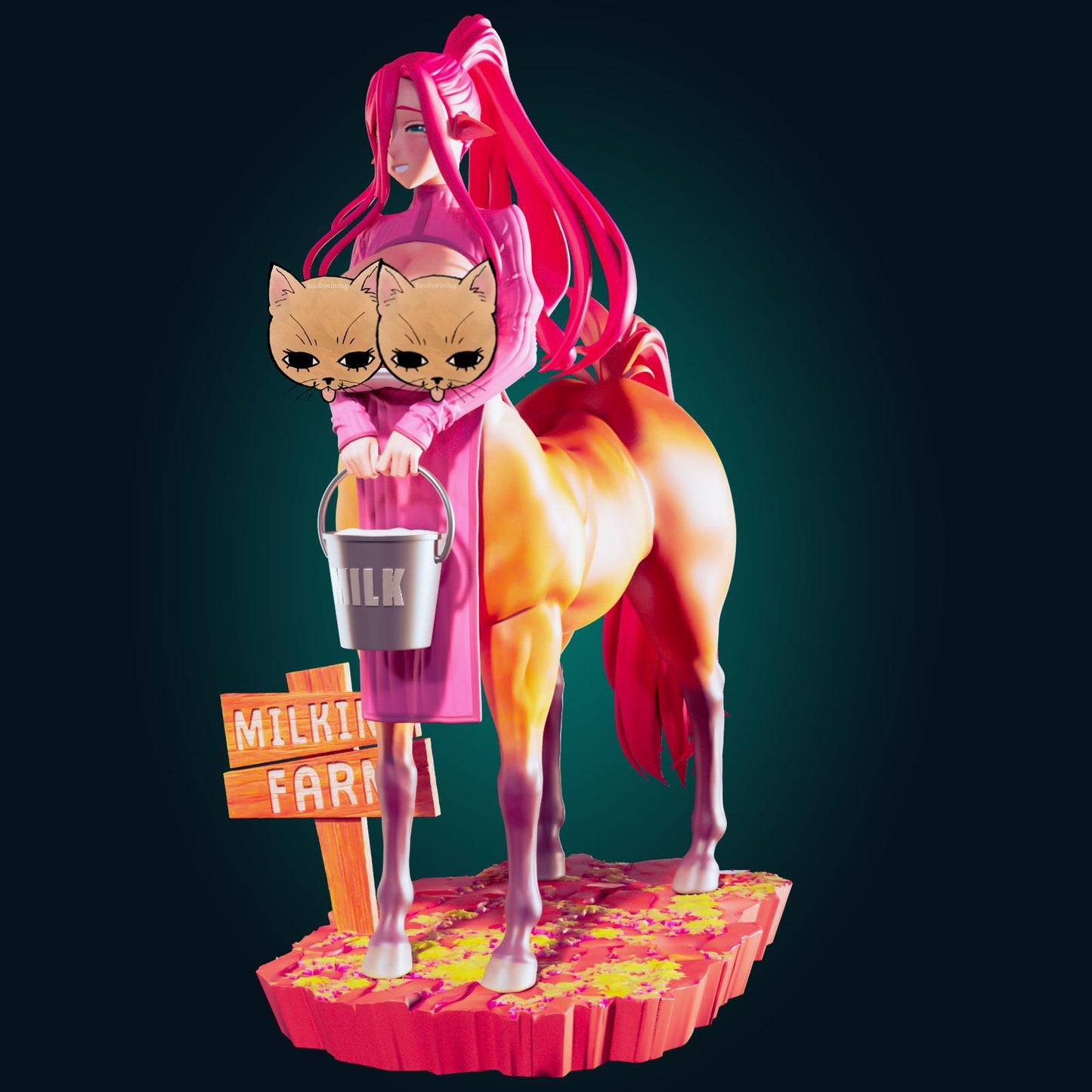 Centaur Girl Model Kit | 3D Resin Printed Figurine | Officer Rhu