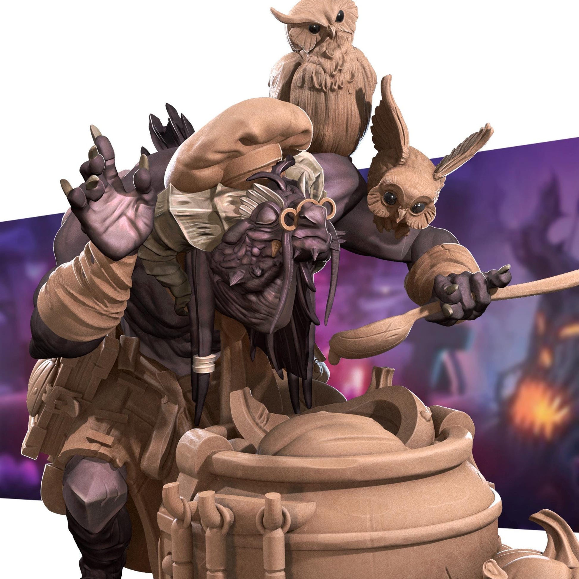 Ramsak, the Dragonborn Cook Miniature | Bite the Bullet