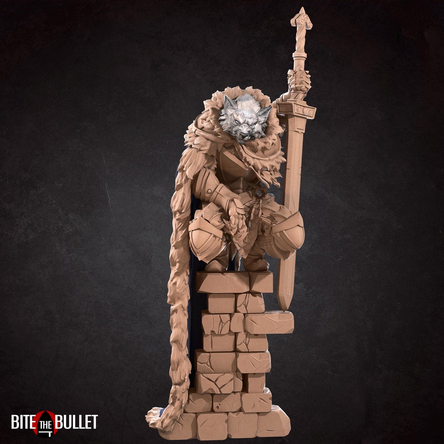 Raidd, the Half Wolf Guardian Miniature | Bite the Bullet
