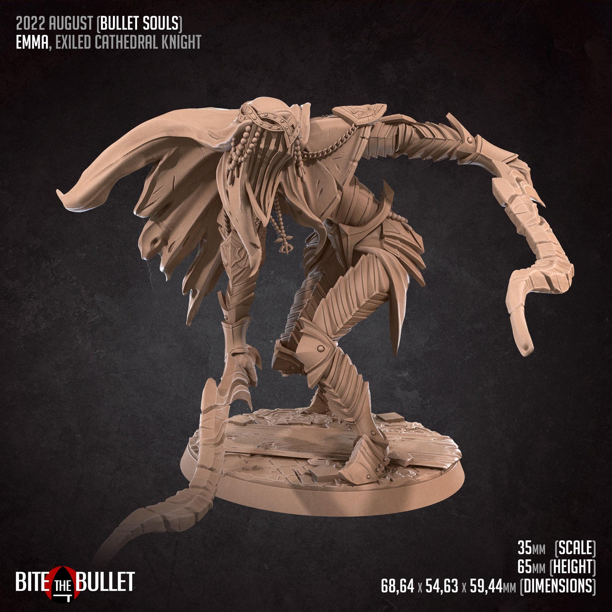 Emma, the Exiled Cathedral Knight Miniature | Bite the Bullet