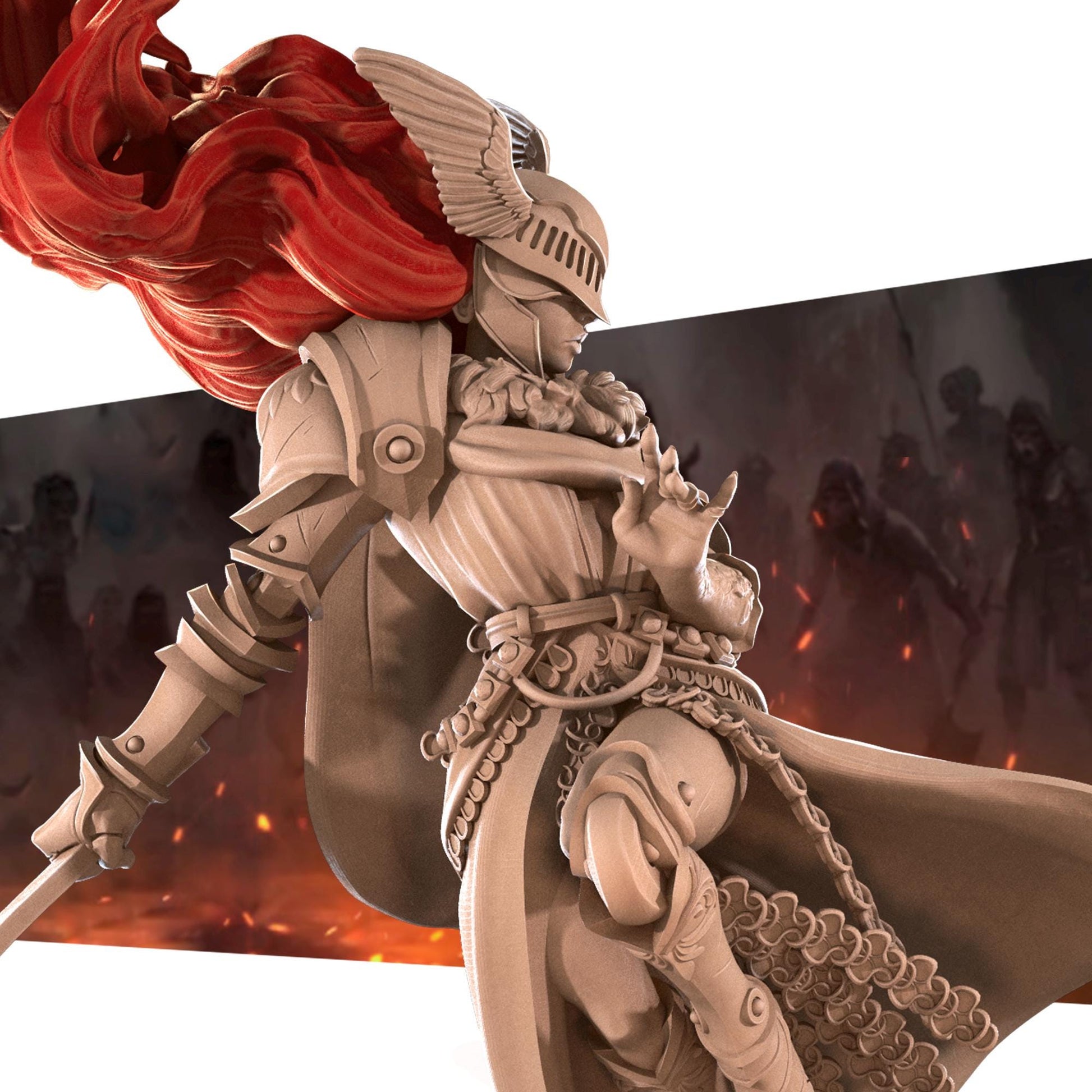 Morgana, the Scarlet Goddess Miniature | Bite the Bullet