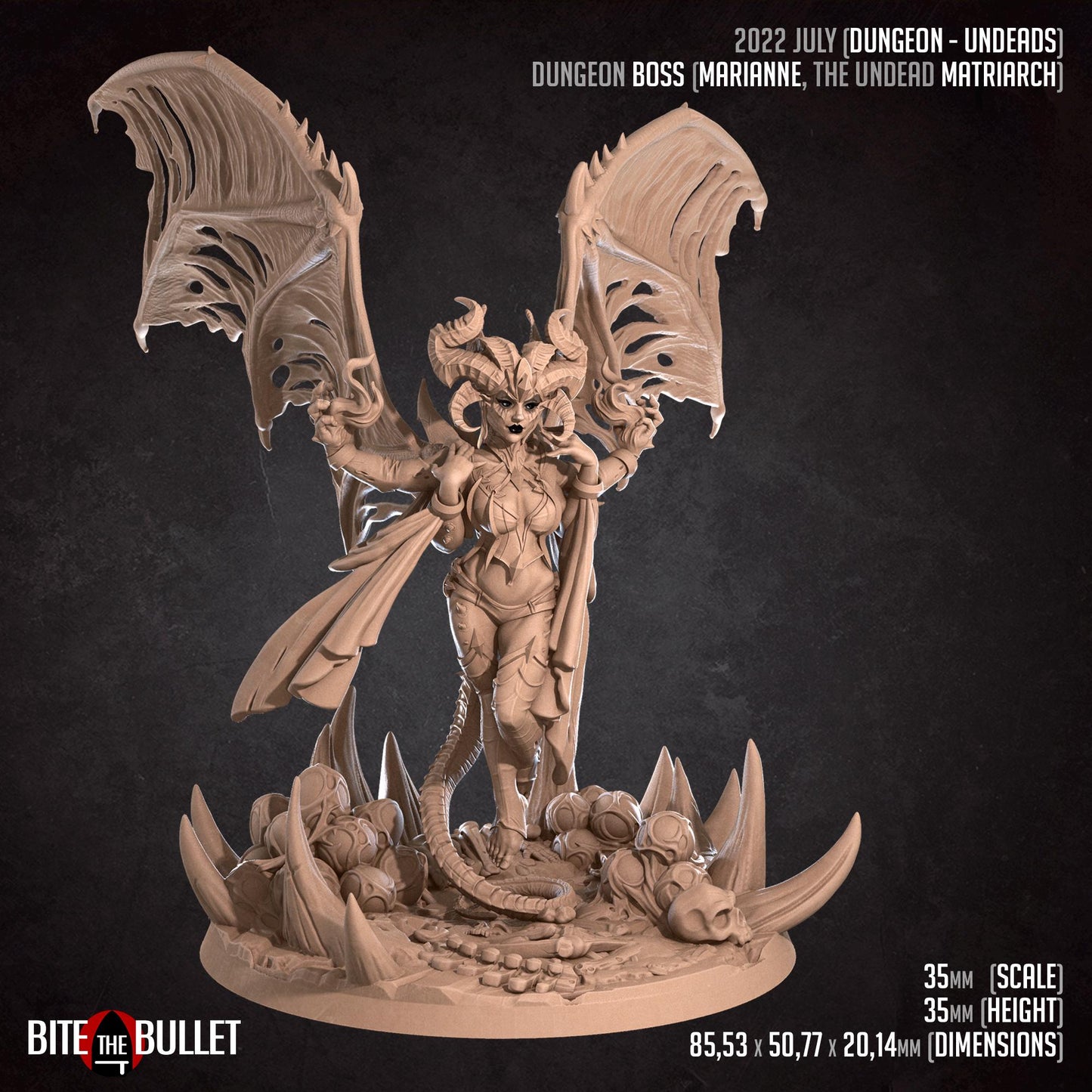Marianne, the Undead Matriarch Miniature | Bite the Bullet