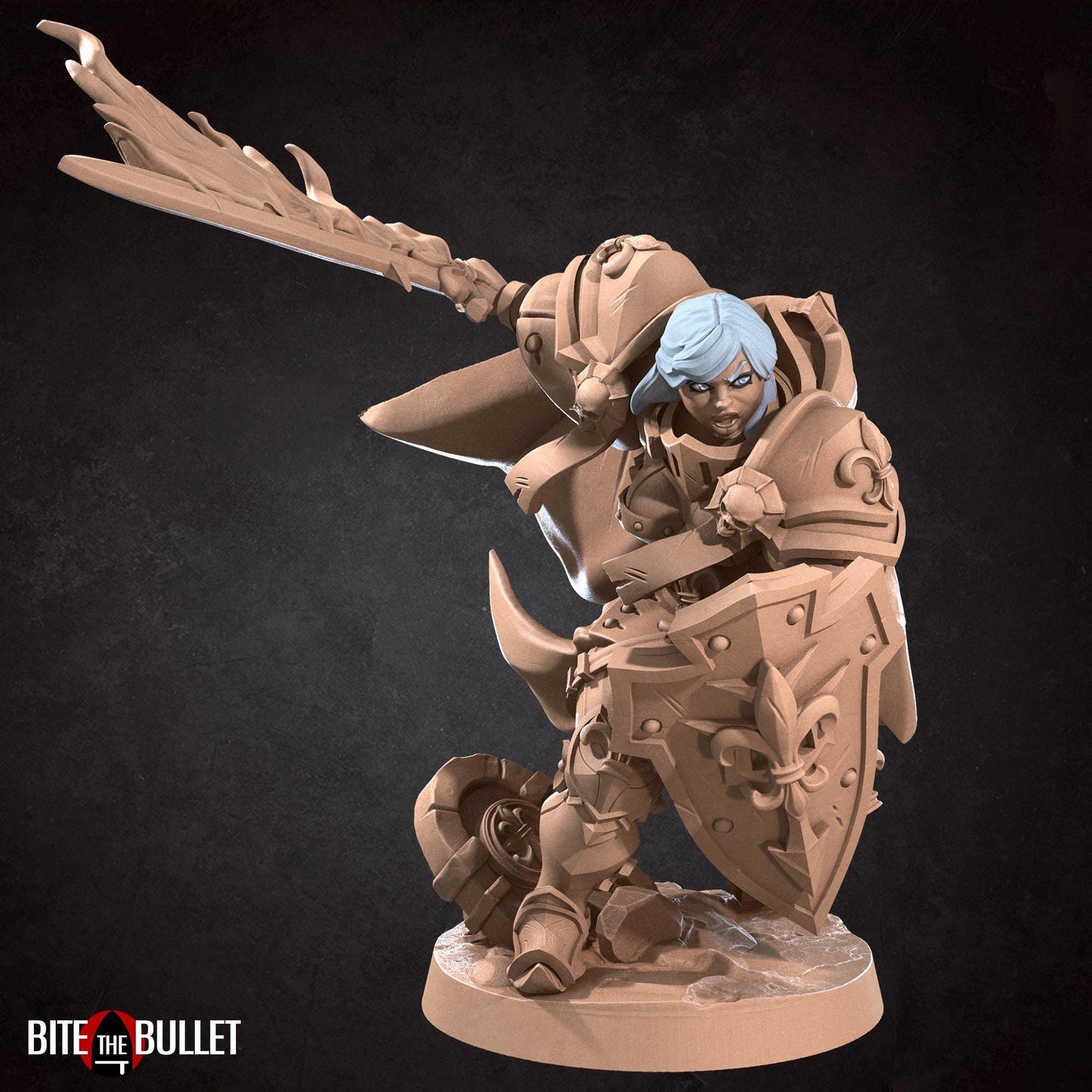 War Sister Crusader Miniature | Bite the Bullet
