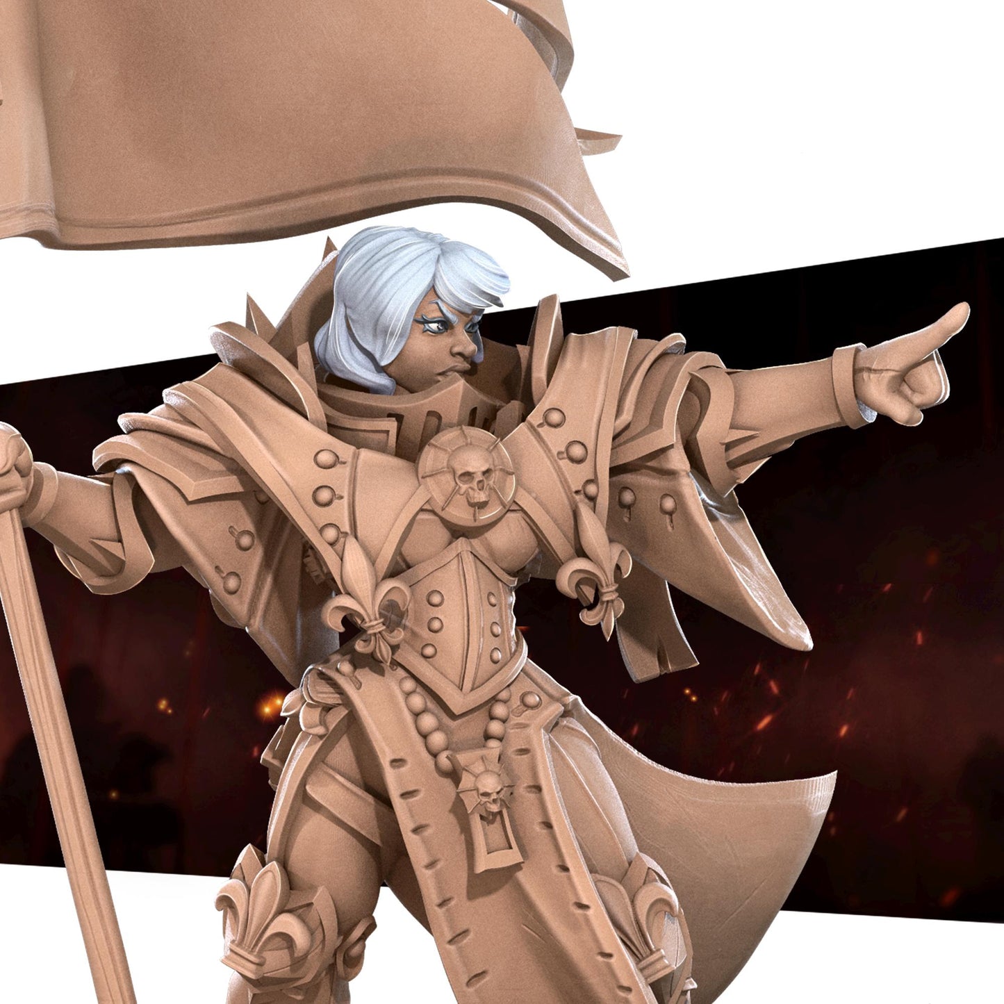 War Sister Squad Leader Miniature | Bite the Bullet