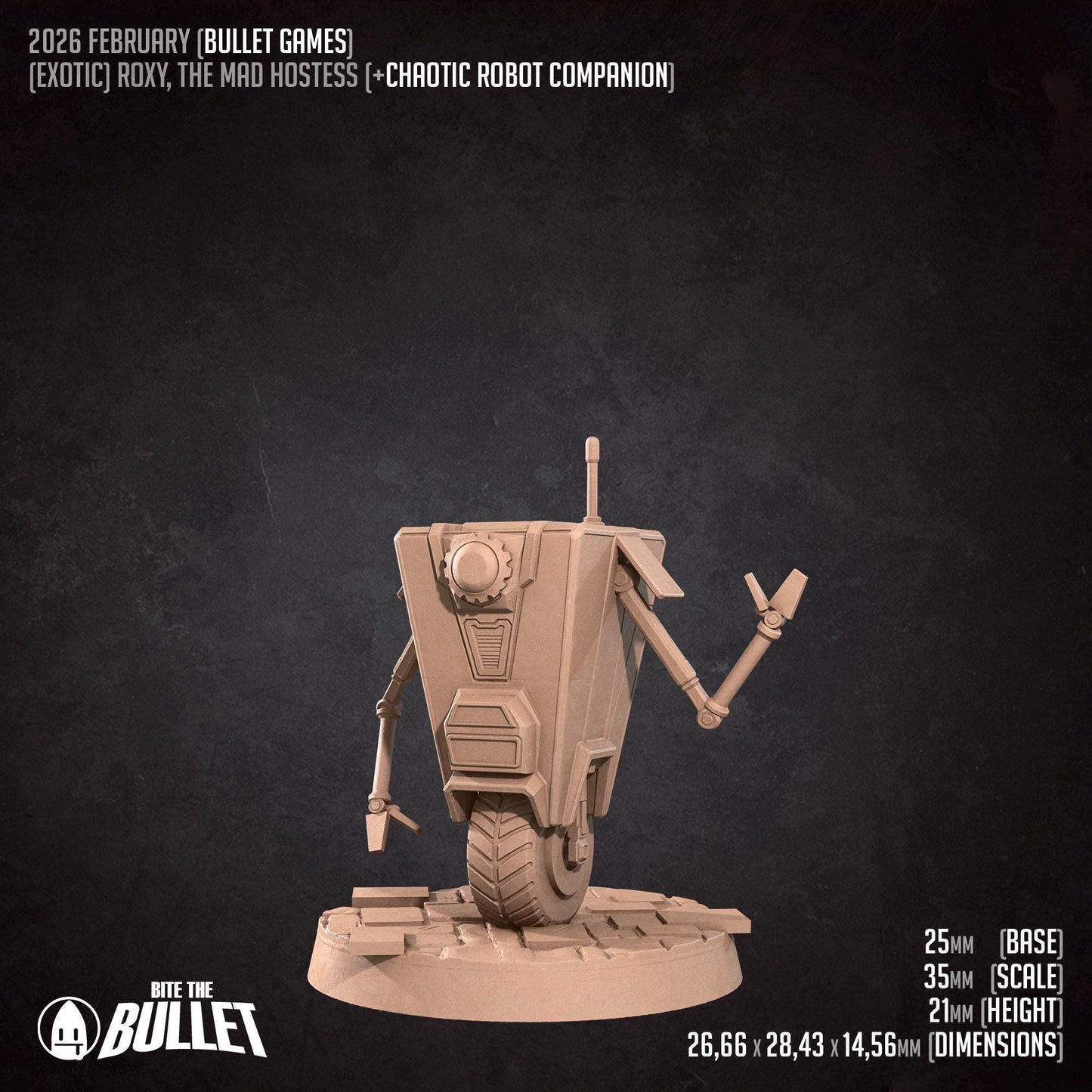 Roxy, the Mad Hostess | Bite the Bullet Miniatures